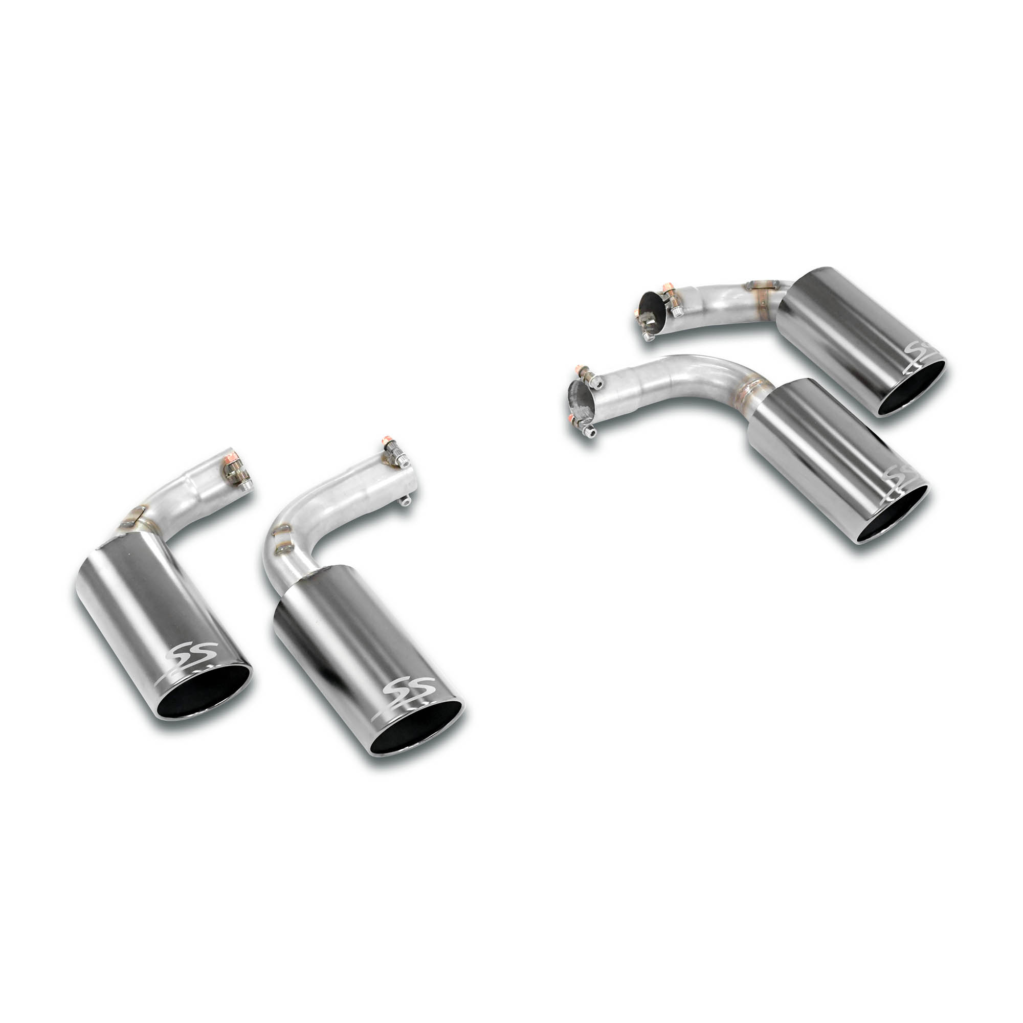 Endpipe kit Right OO100 - Left OO100 Gun Metal Grey