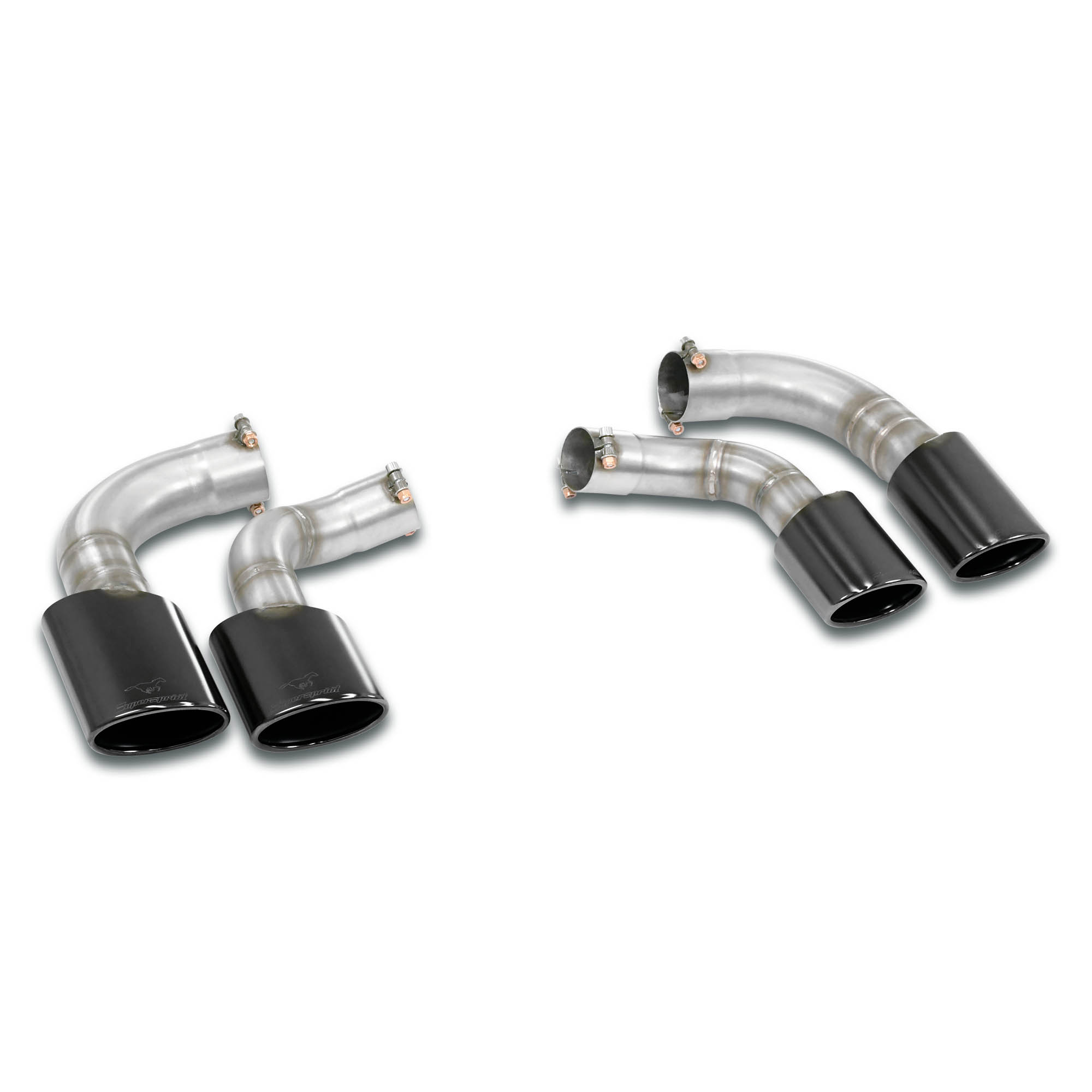 Kit de 4 colas de escape derecho - izquierdo 120x80 Gun Metal Grey