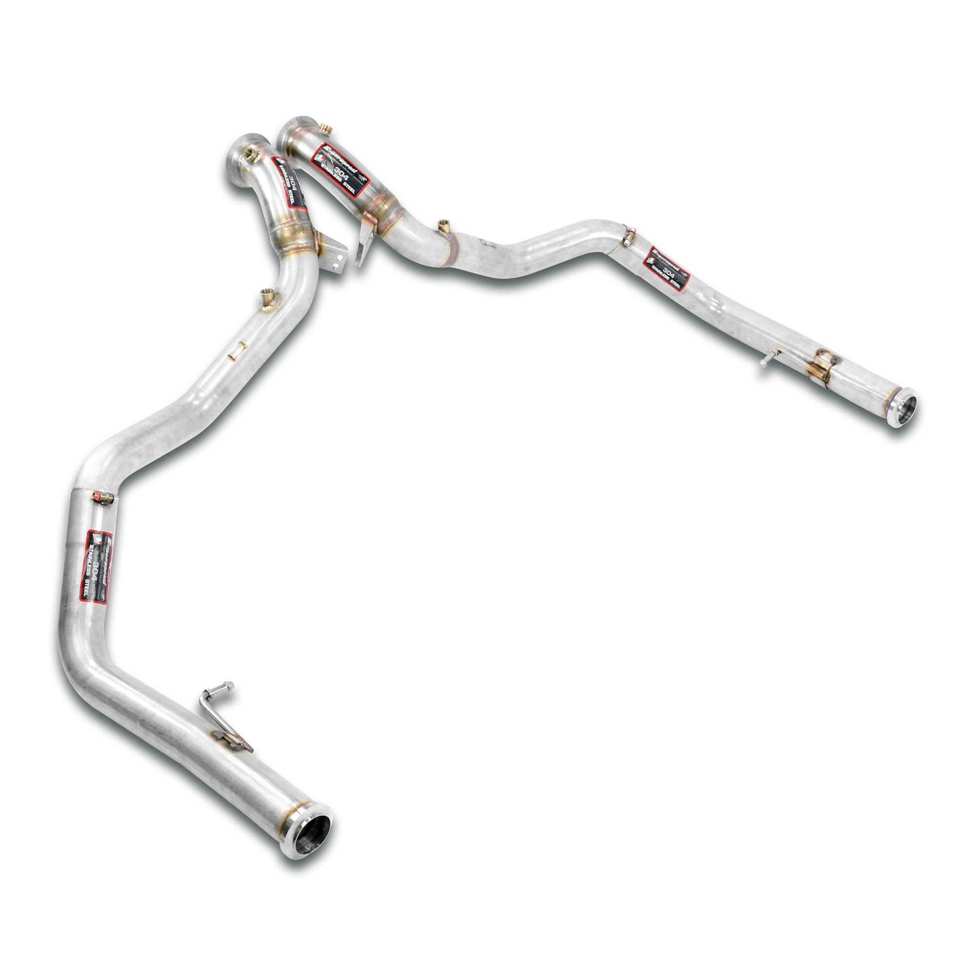 Downpipe kit Right + Left (Replaces catalytic converter)