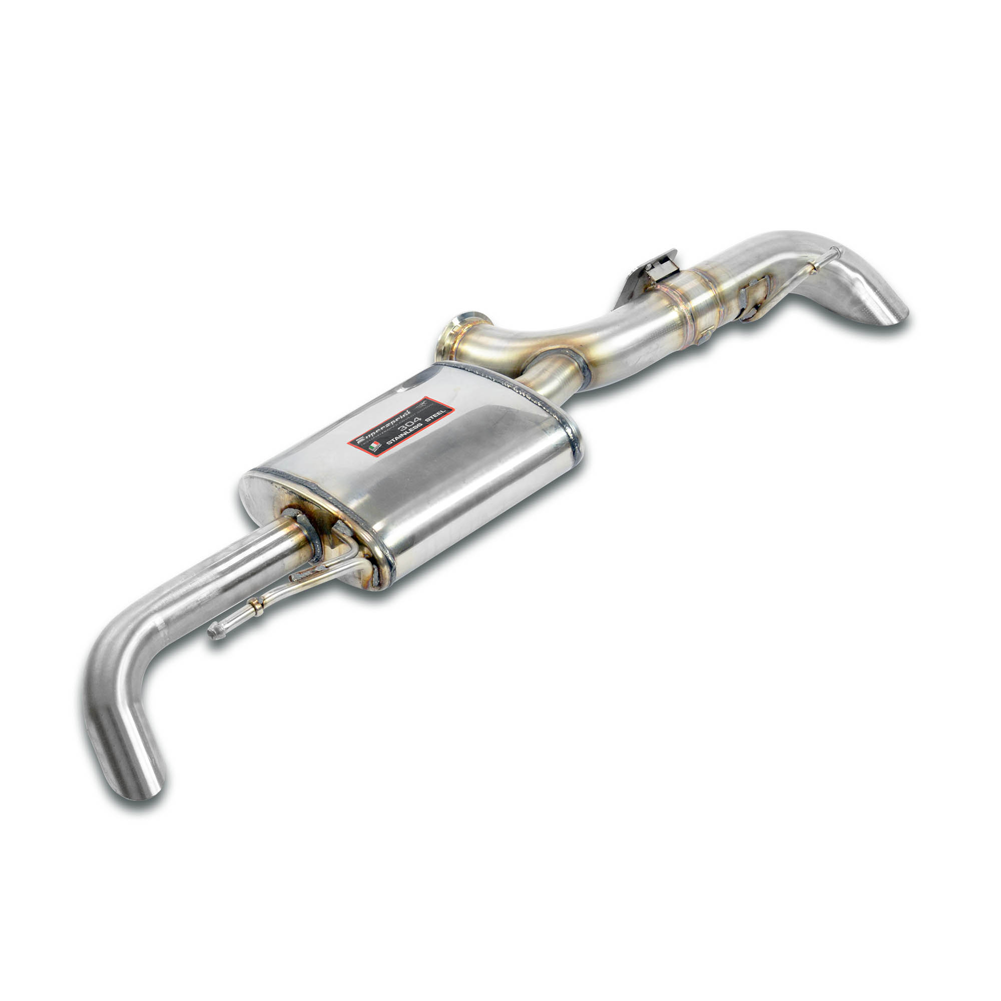 Silencioso trasero Dual Sound con válvula For Standard bumper or AMG Line Package