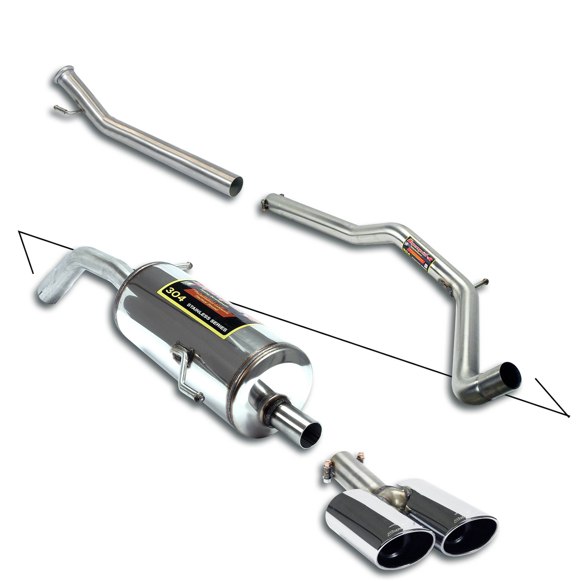 <strong><span style=color:#ea0000;>Sport package Cat.-Back Disponibile presso:  <a href=https://www.supersprint.com/fr-fr/distributeurs.aspx target=_blank>RC Sport France  click here</a>