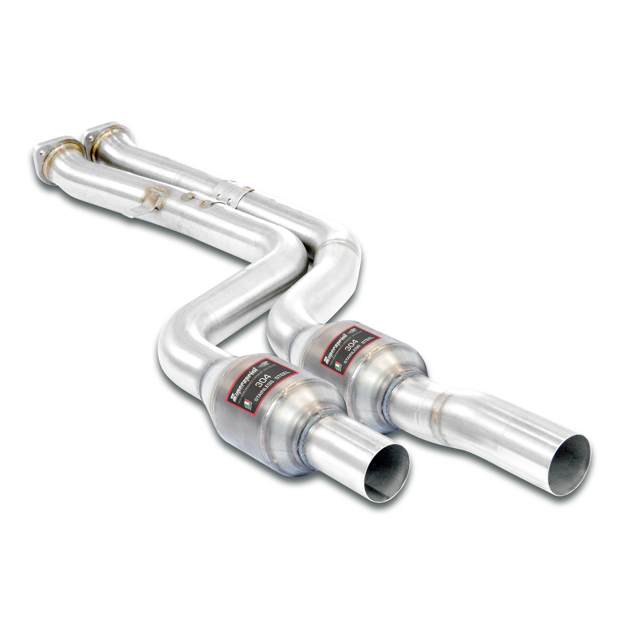 Scarico anteriore con catalizzatore metallico