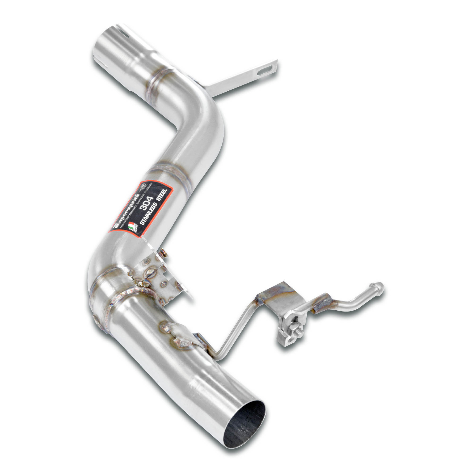 Rear pipe Left with valve