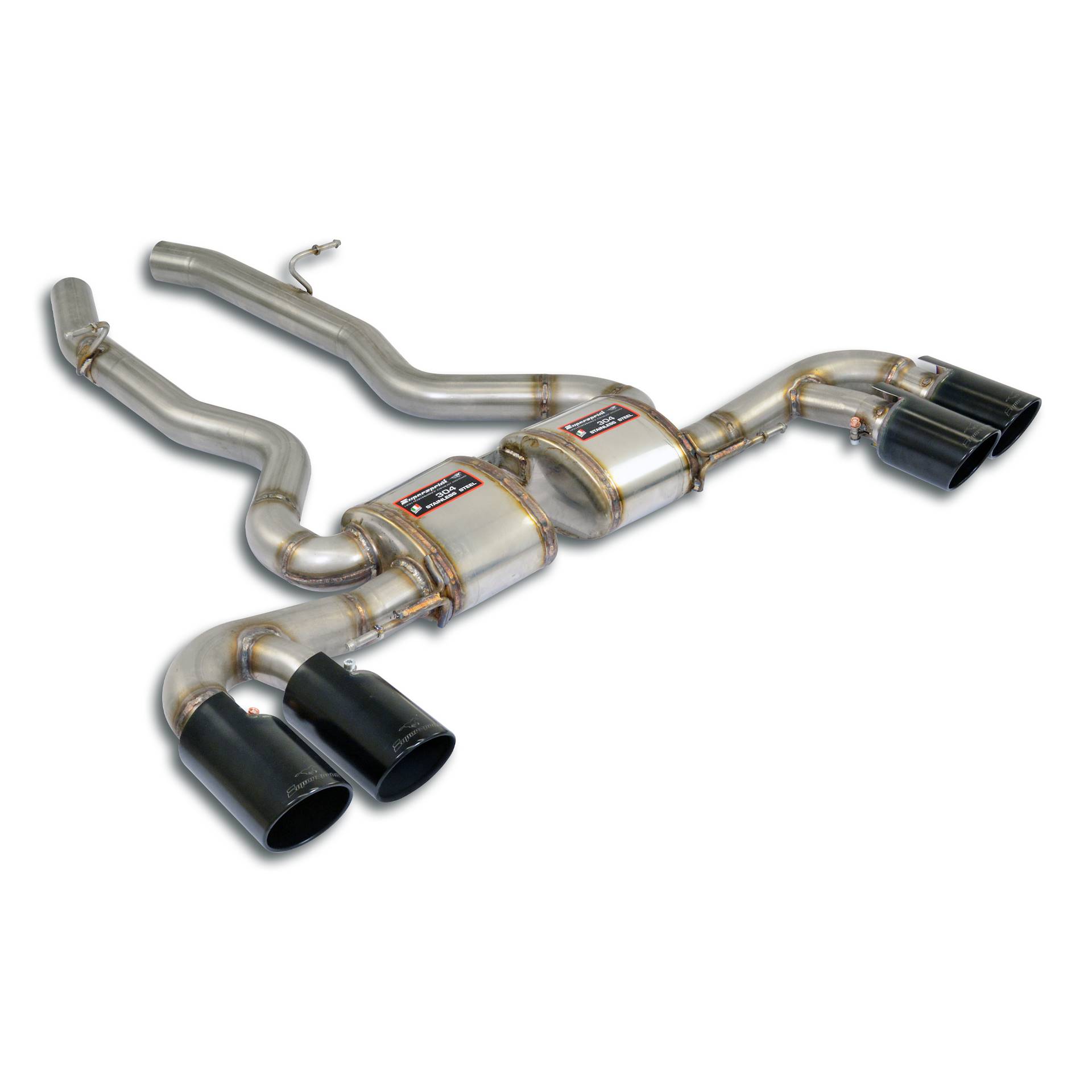 Rear exhaust Race Right OO100 + Left OO100 Gun Metal Grey