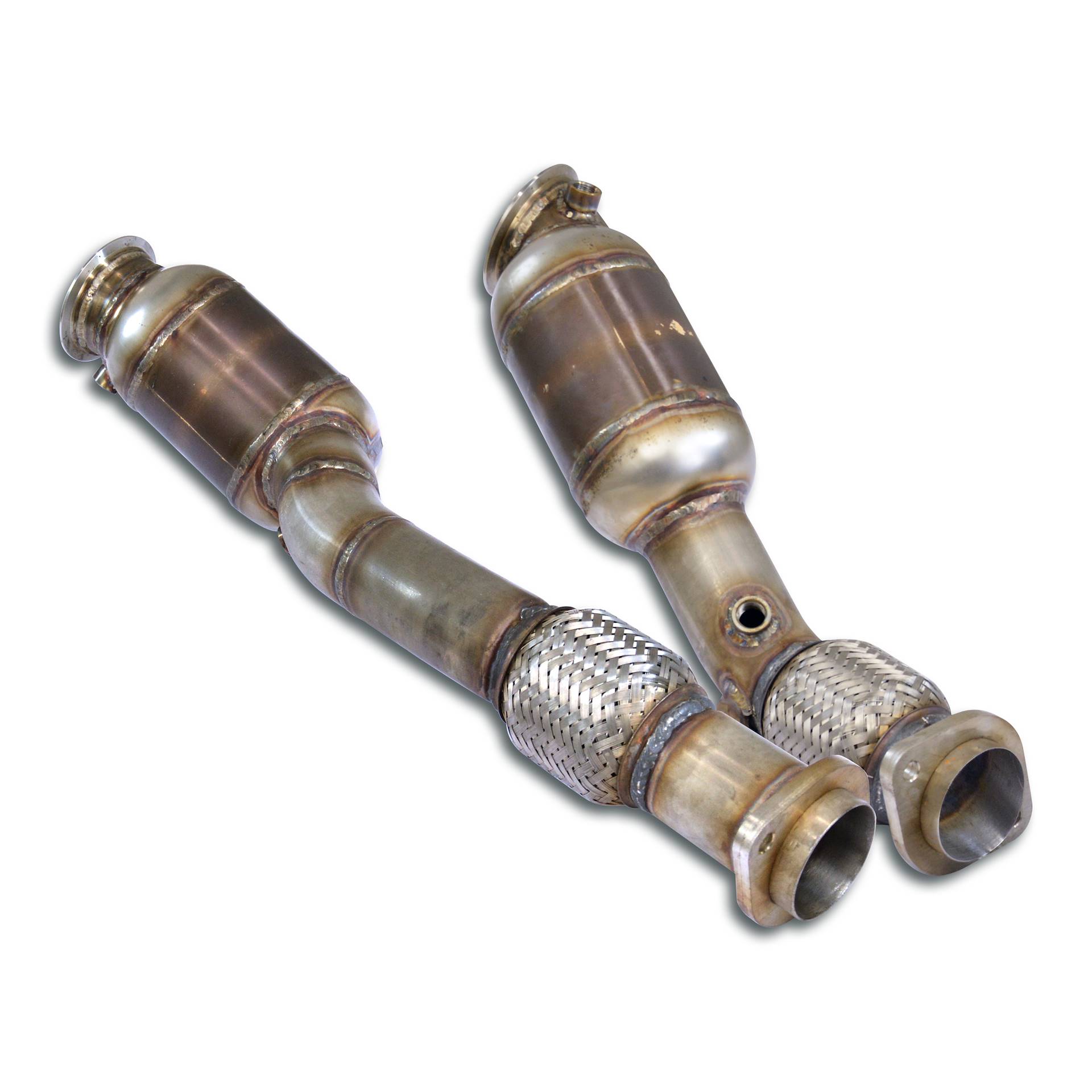Kit downpipe + catalizzatori destro - sinistro
