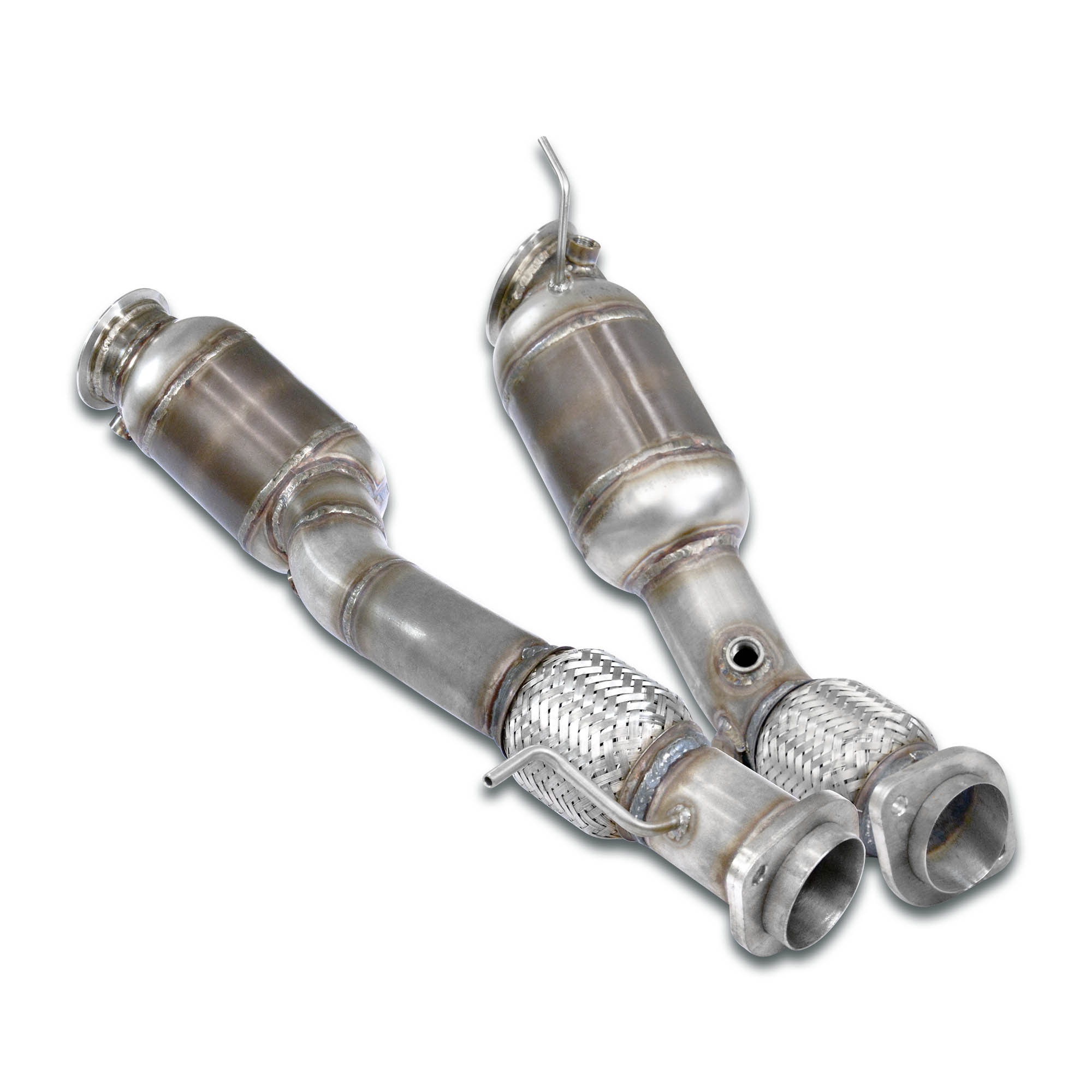 Kit downpipe + catalizzatori destro - sinistro