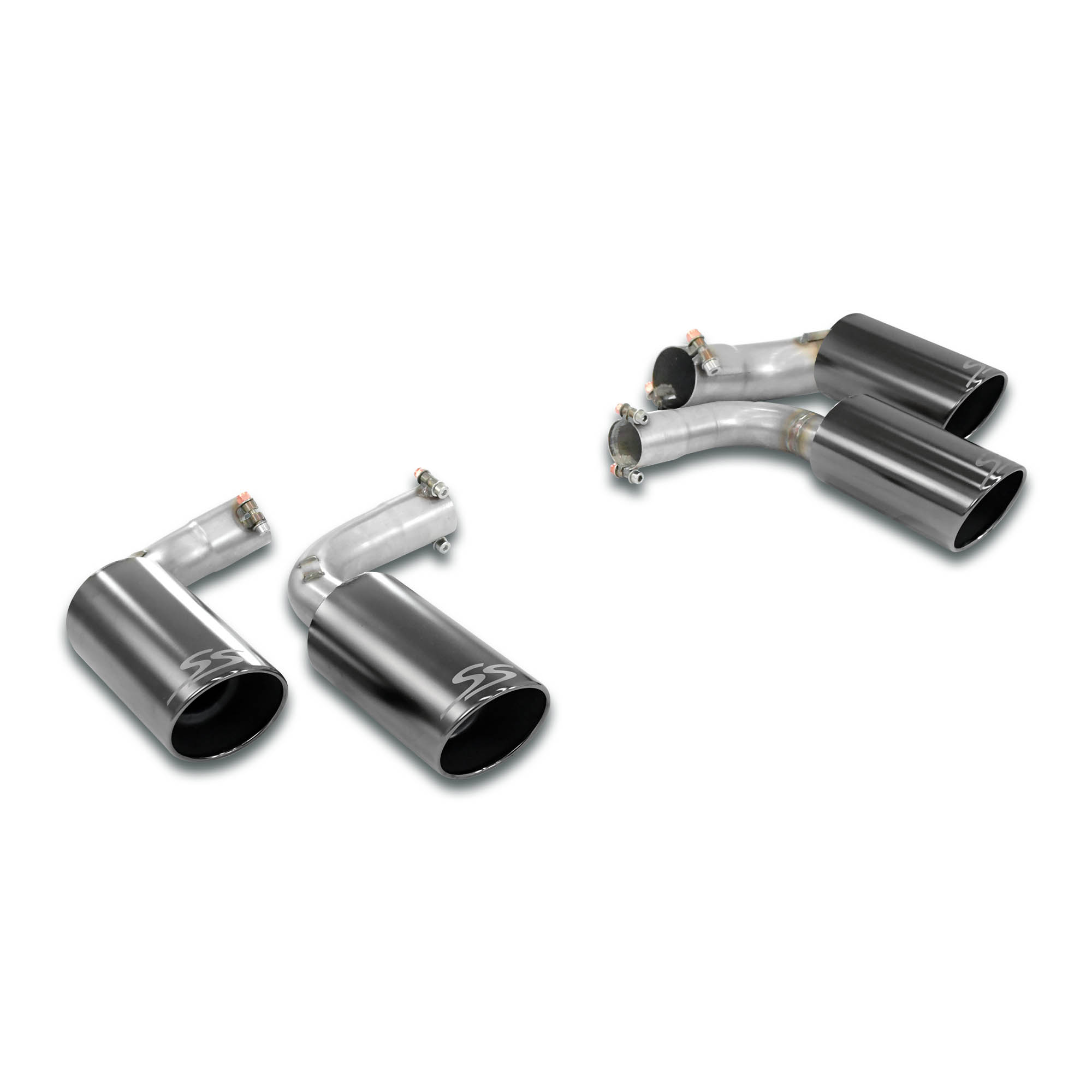 Endpipe kit Right OO100 - Left OO100 Gun Metal Grey
