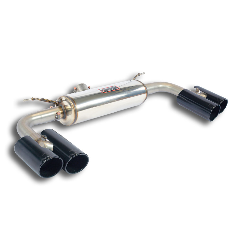 Rear exhaust OO80 Right + OO80 Left Gun Metal Grey