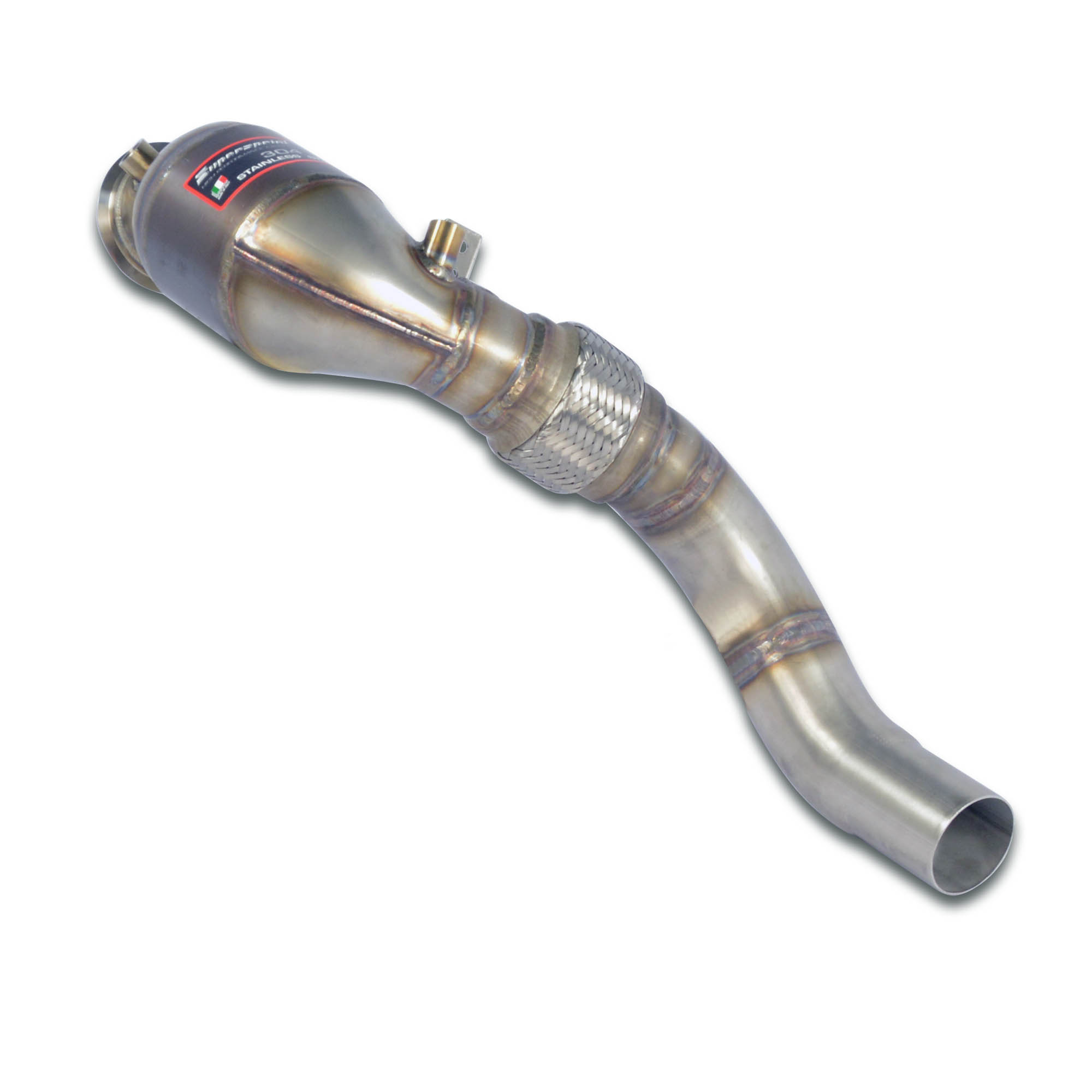 Turbo downpipe kit +  Metallic catalytic converter Right