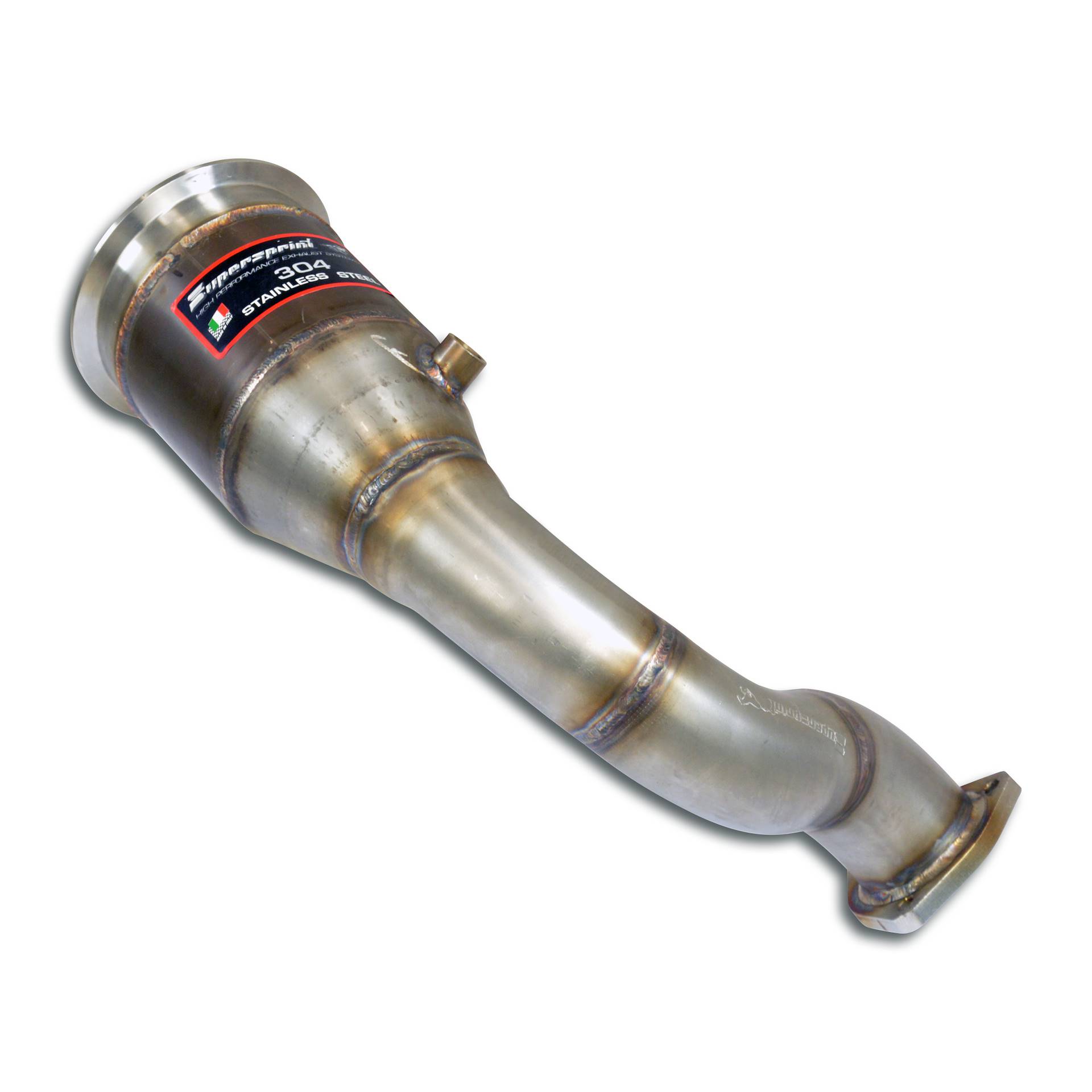 Downpipe Right with Metallic catalytic converter (Left Hand Drive / Right Hand Drive)