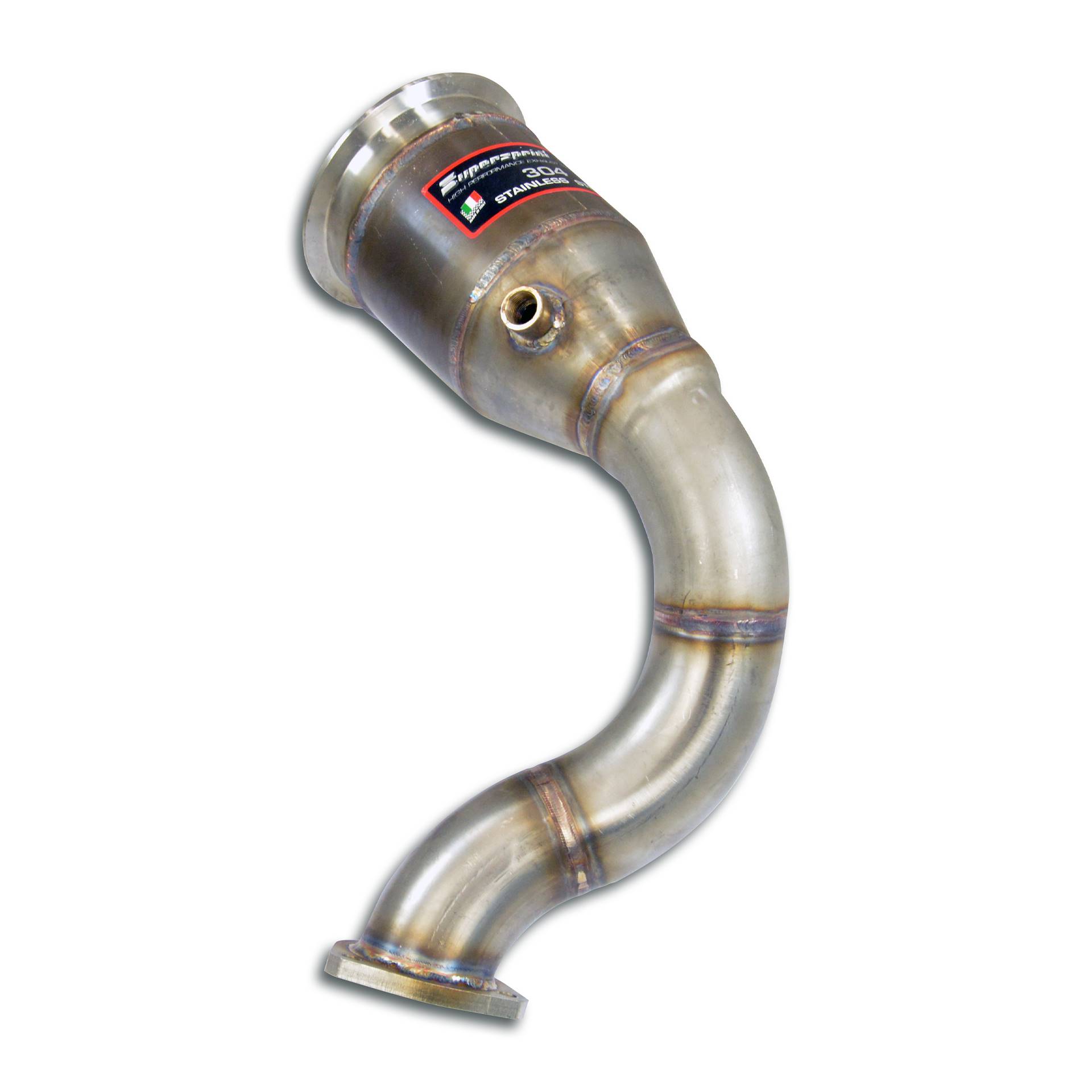 Downpipe izquierdo con catalizador metalico (Left Hand Drive / Right Hand Drive)