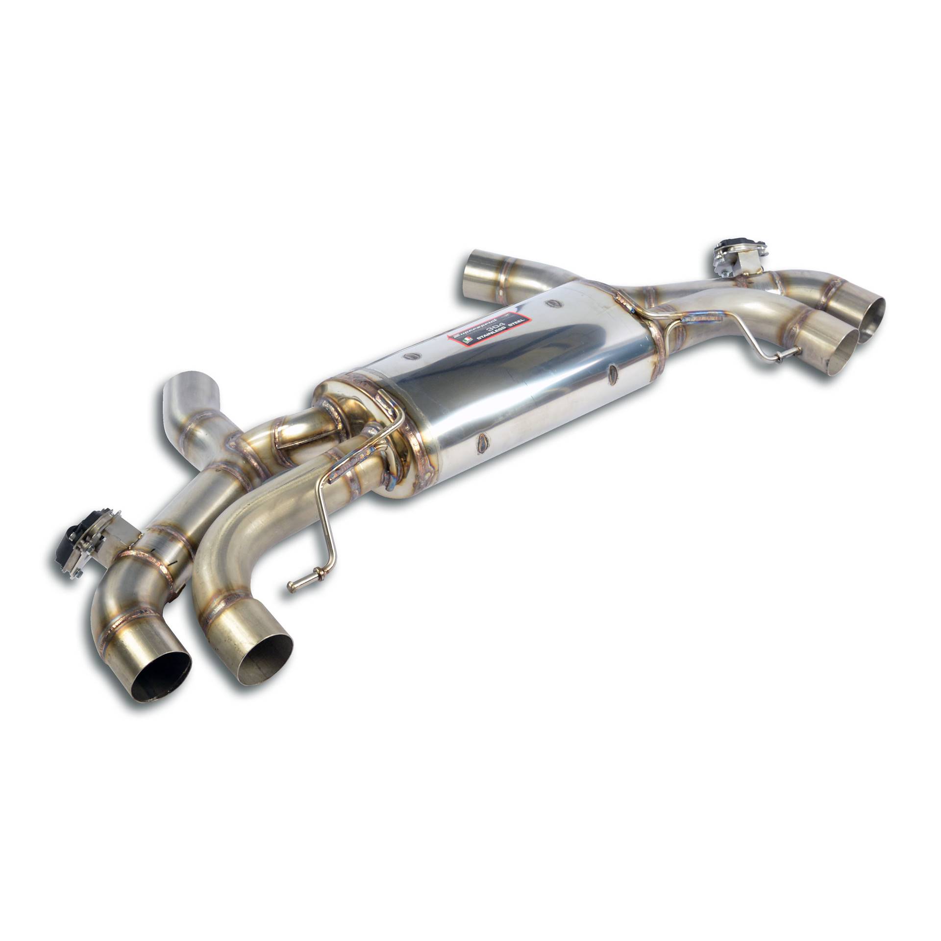 Rear exhaust Right + Left with Valves