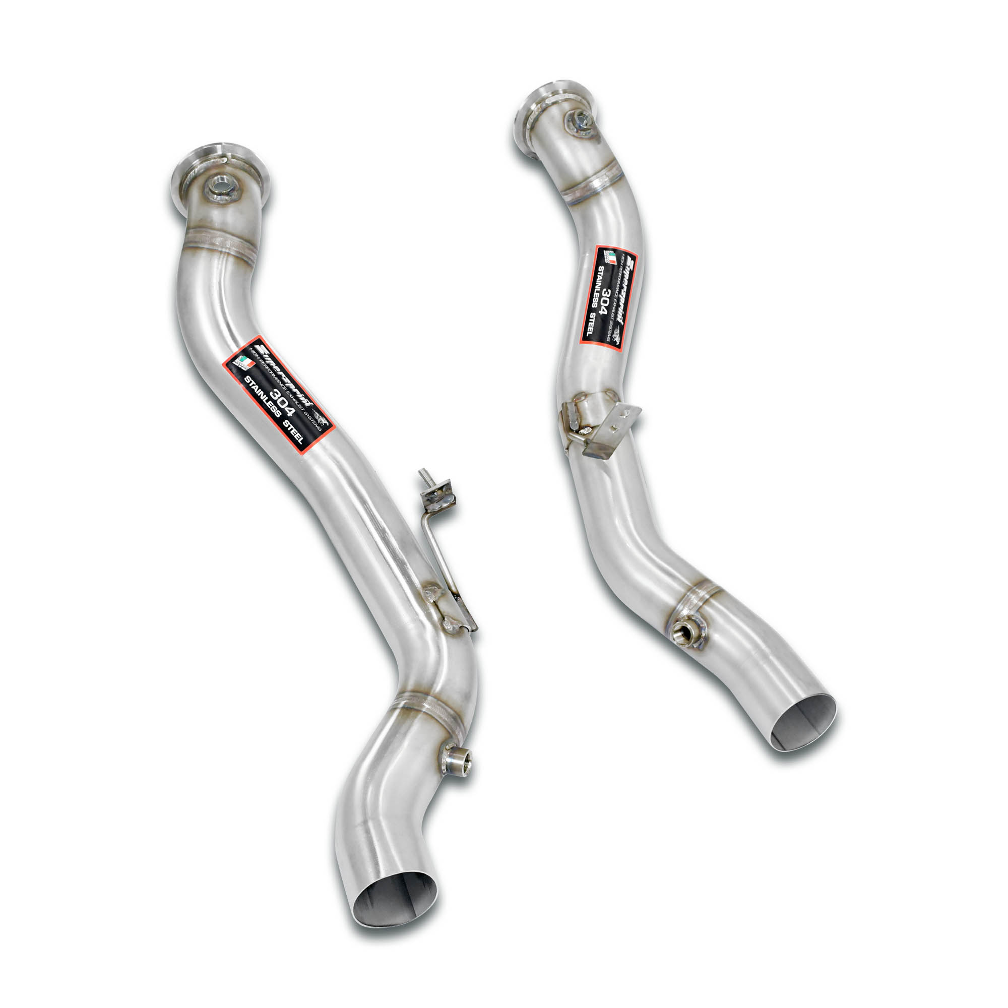 Downpipe kit Right - Left (Deletes the catalytic)