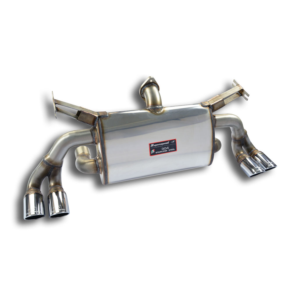 Rear exhaust Sport/Racing Right OO70 - Left OO70 With By-Pass pipe for the stock valve