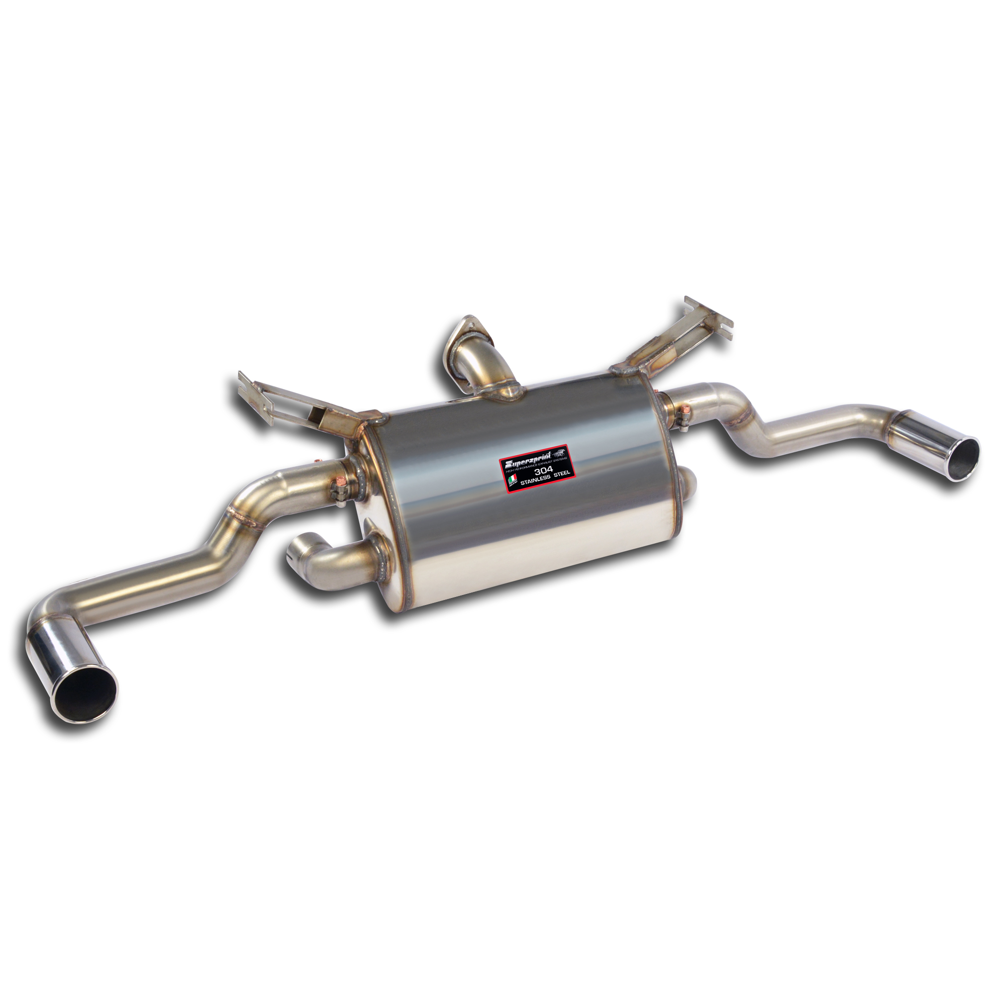 Endschalldämpfer ''Sport/Racing'' Rechts O70 - Links O70 With By-Pass pipe for the stock valve