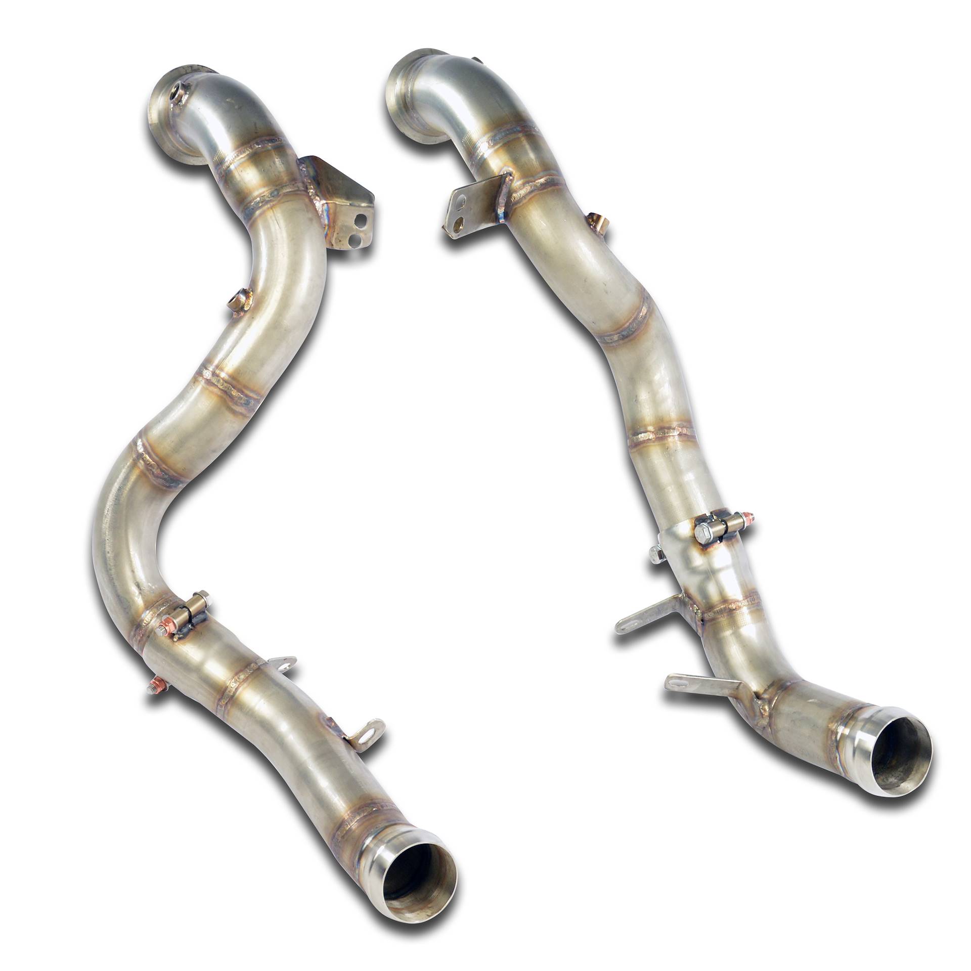 Downpipe kit Right + Left Deletes the primary and the secondary catalytics + GPF (RHD - LHD)