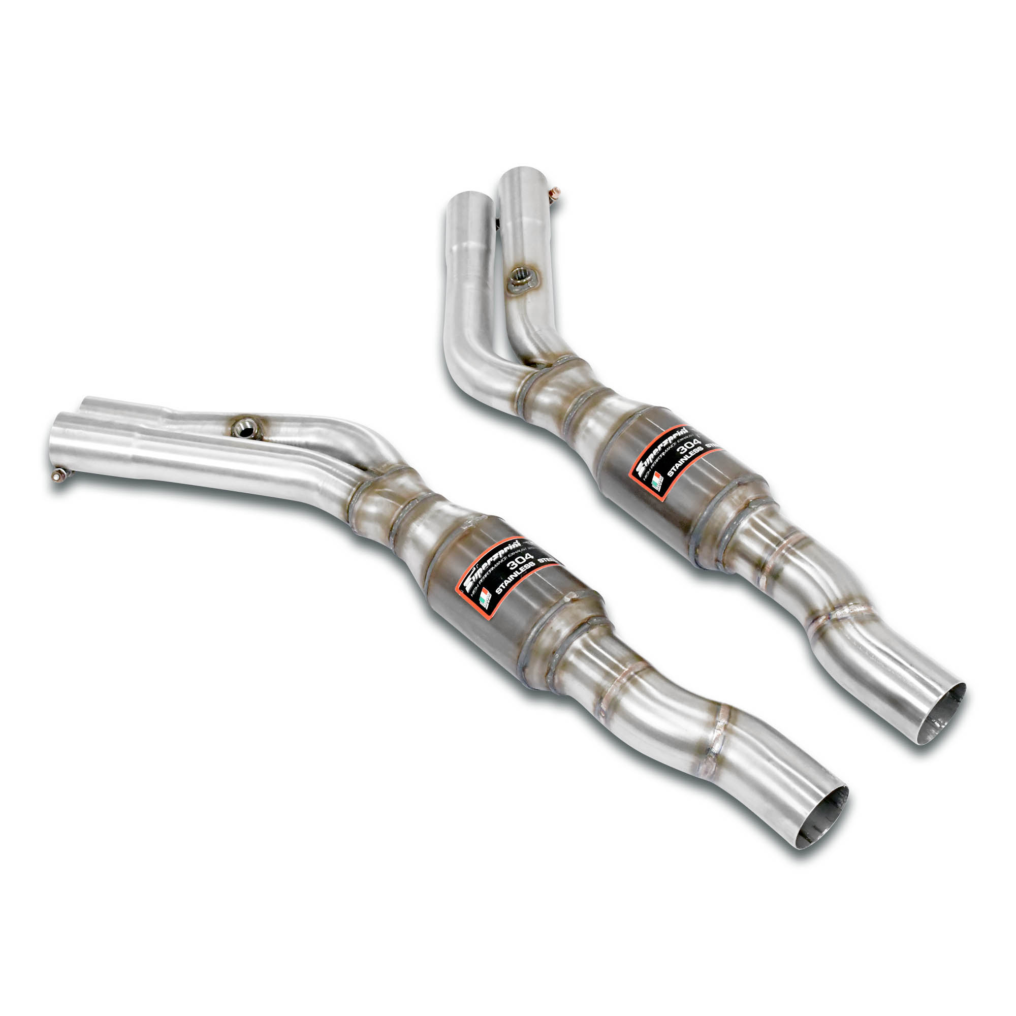 Tubo Anterior + catalizador metalico derecho + izquierdo