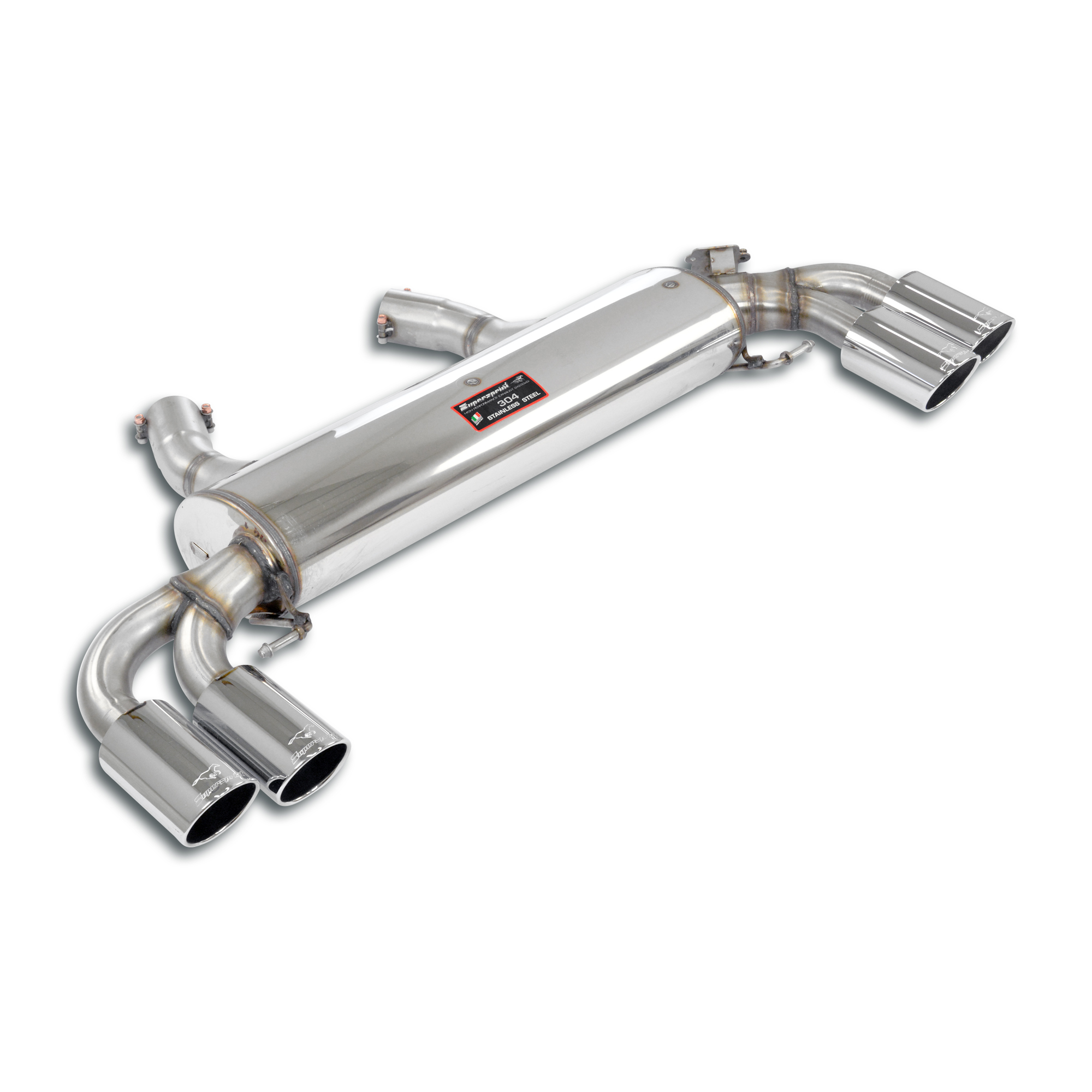 Rear exhaust Right OO90 - Left OO90 with valve