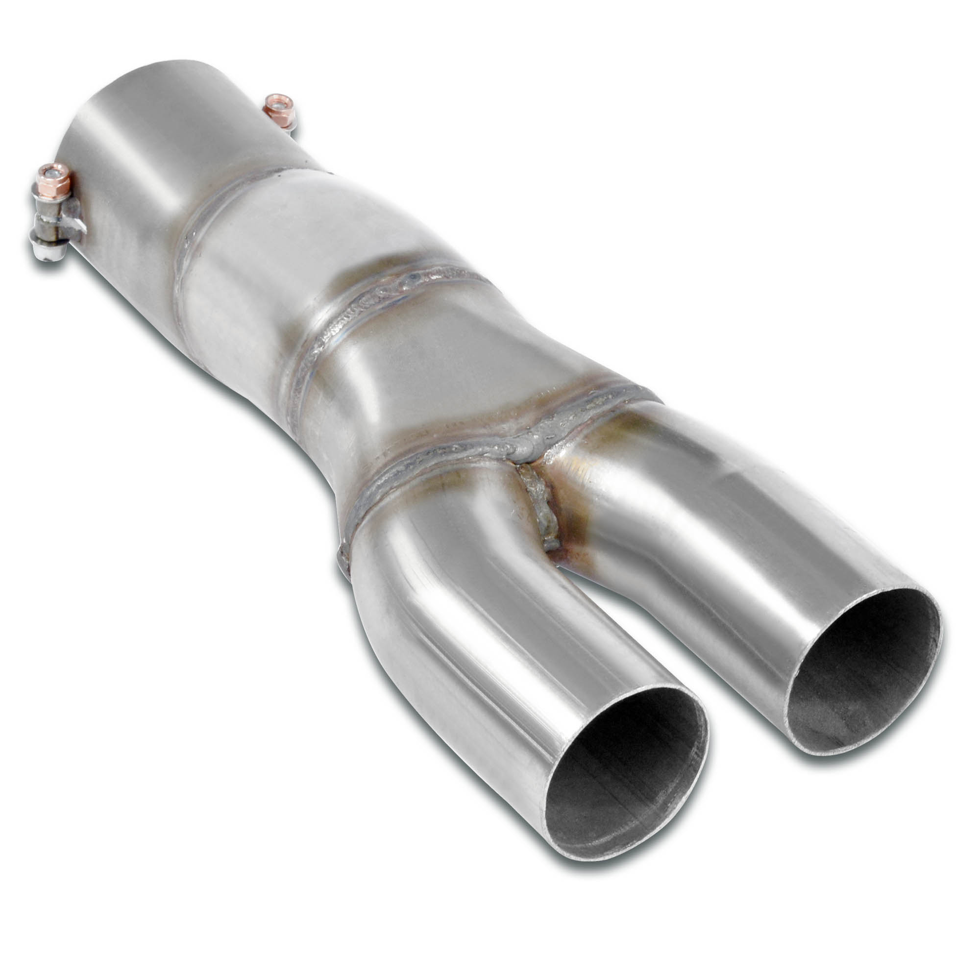 Tubo raccordo Y-Pipe (1->2, inlet Ø70mm)