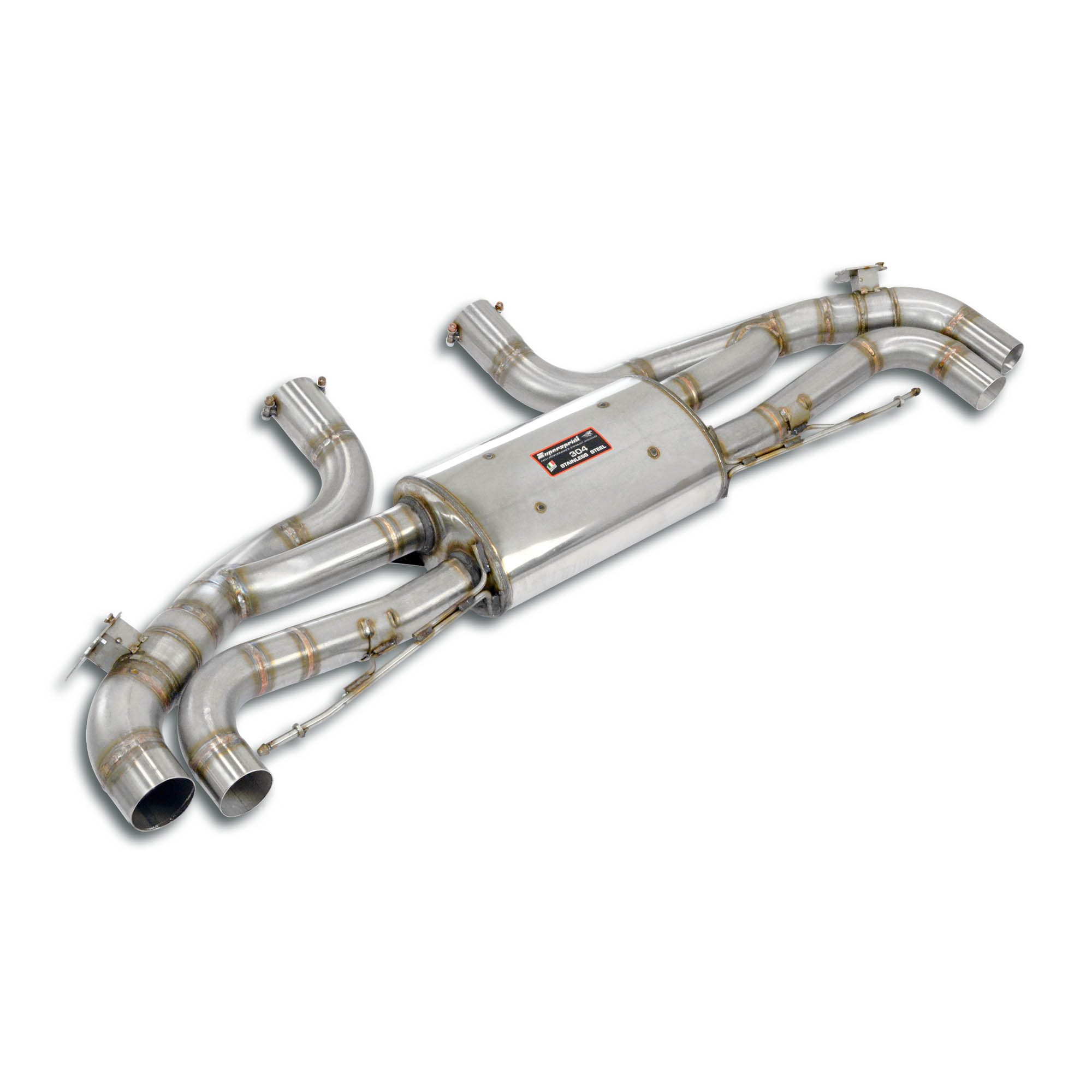 Rear exhaust right - left with valve 