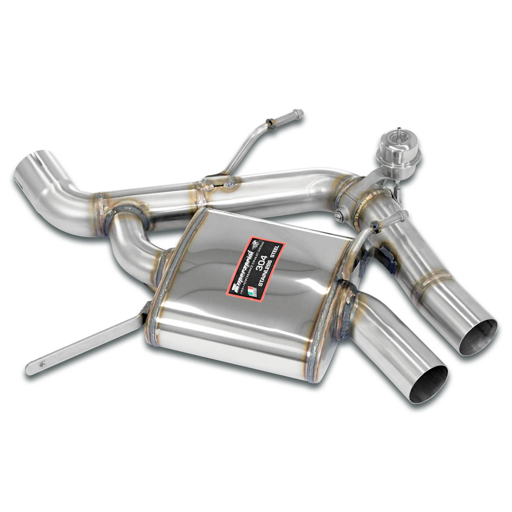 Rear exhaust Race Right with valve (Vacuum)