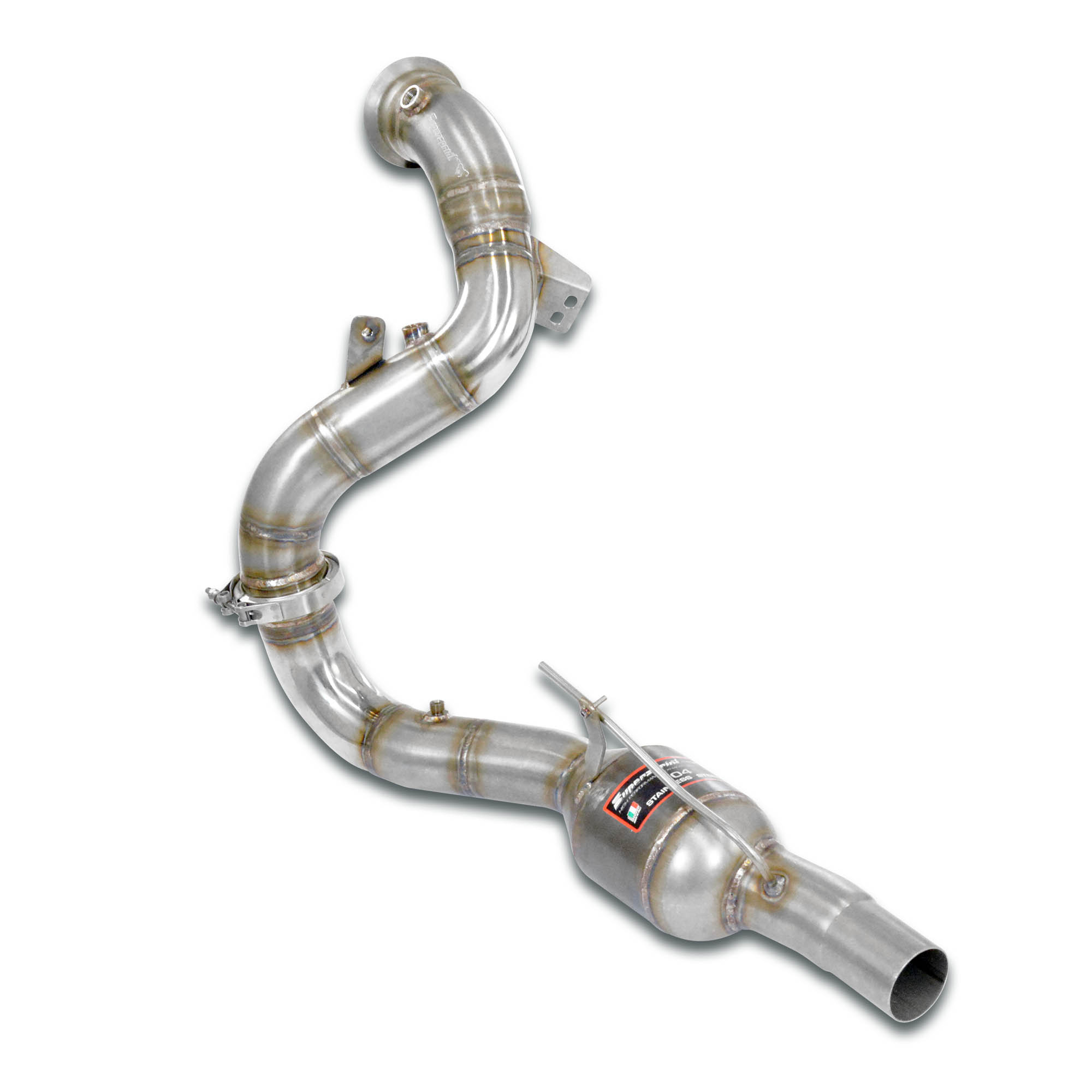 Downpipe Gauche + Catalyseur métallique (remplace pre-catalyseur)  