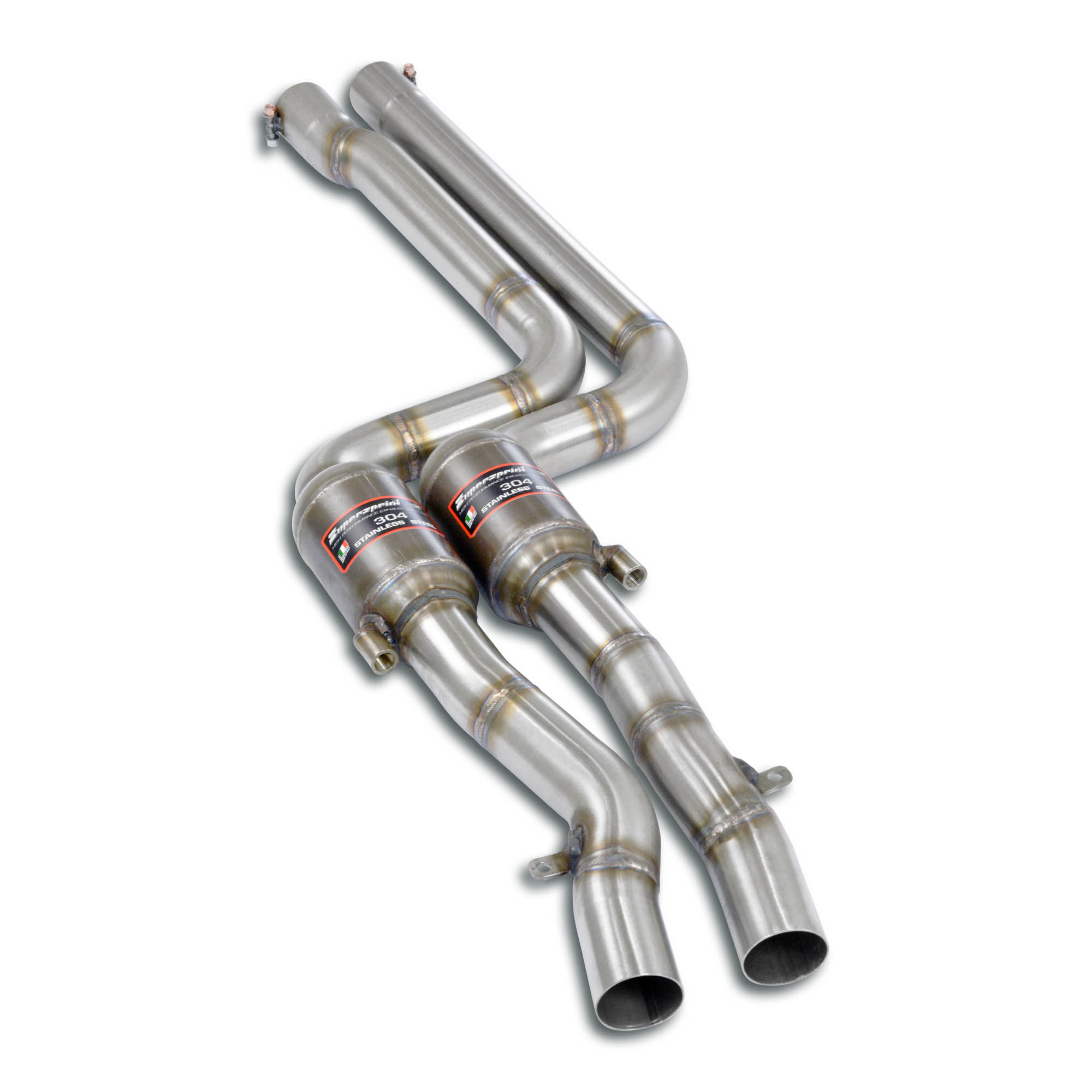 Front Metallic catalytic converter Right - Left 100 CPSI  