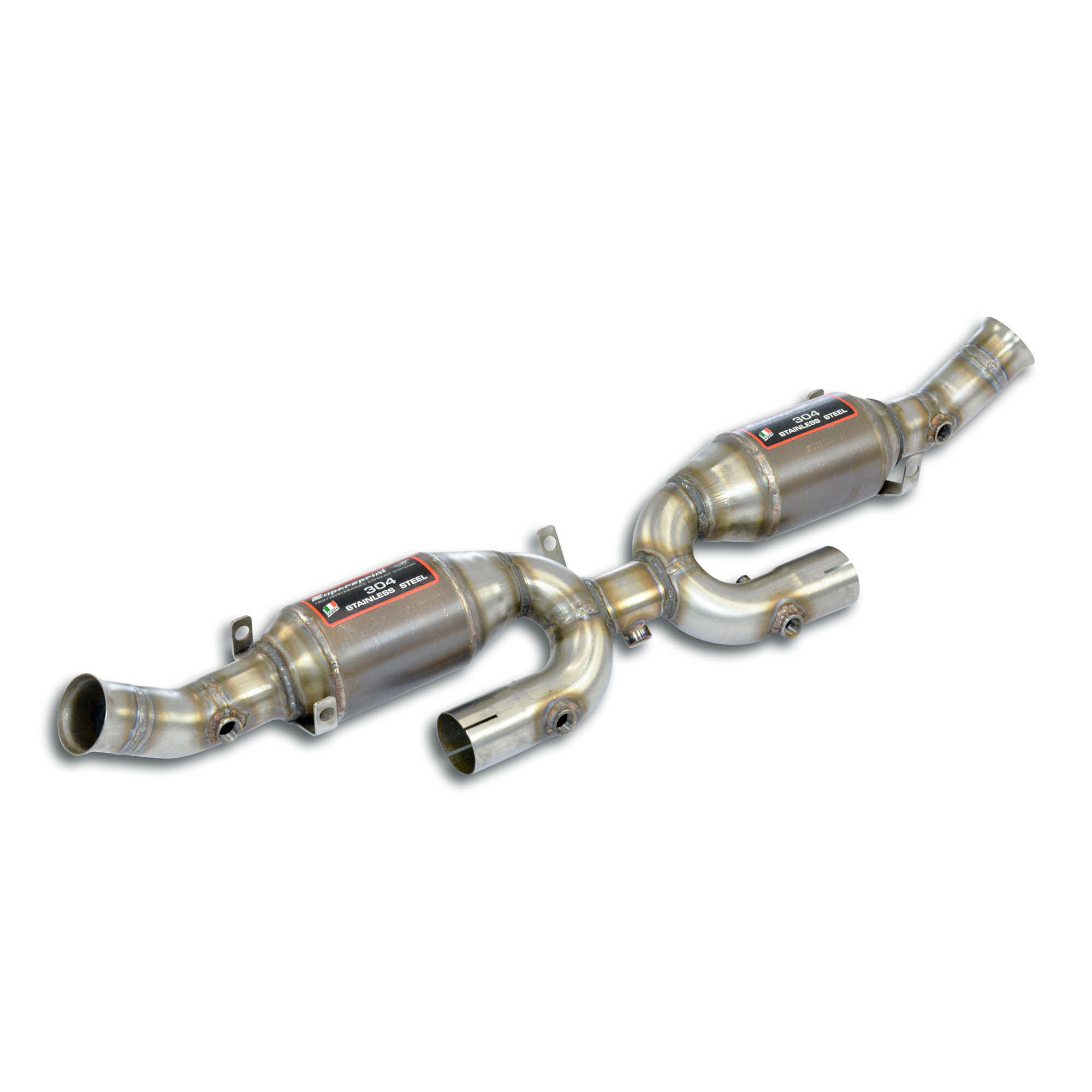 Front exhaust Right - Left + Metallic catalytic converter 