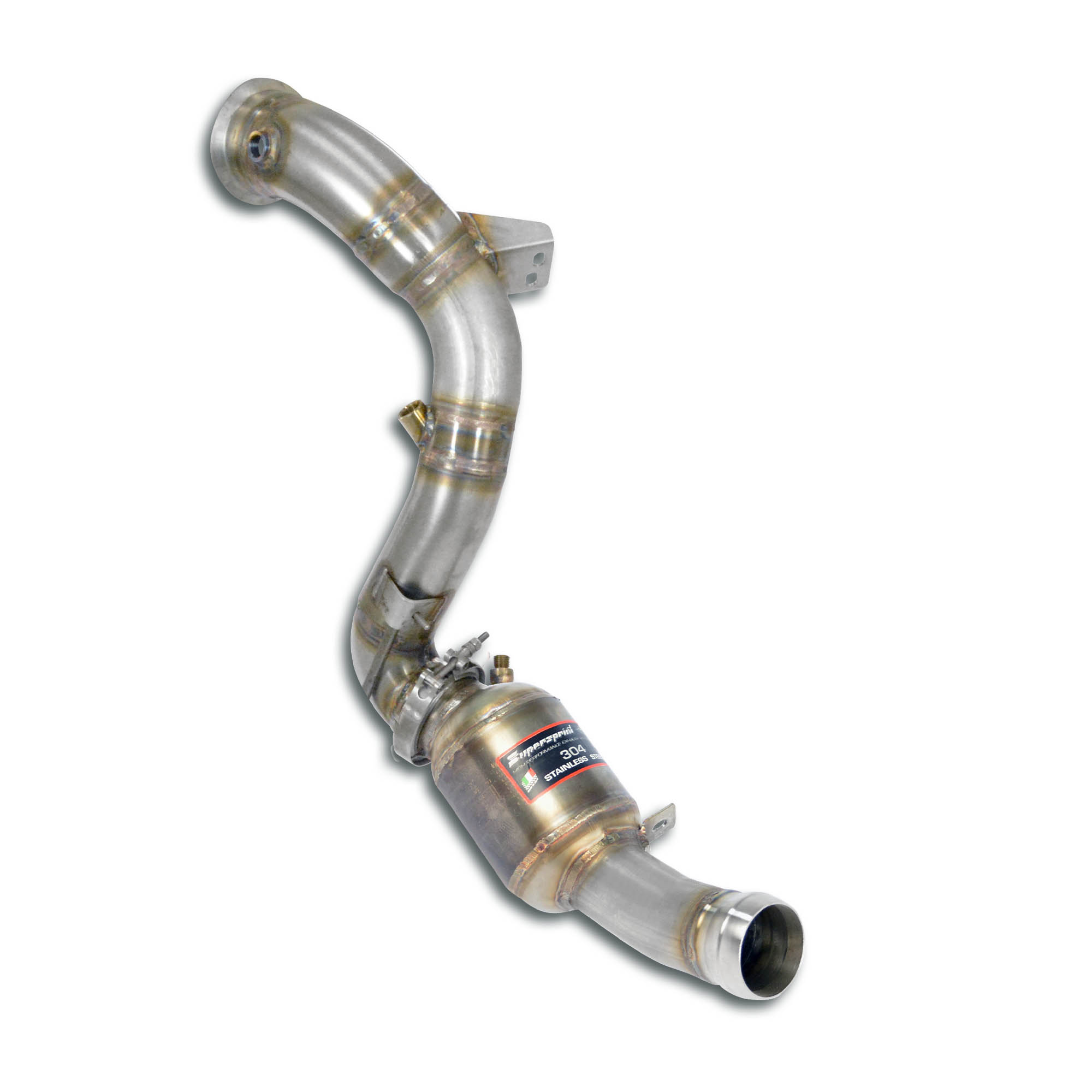 Downpipe Left + Metallic catalytic converter Deletes the primary catalytic + GPF 