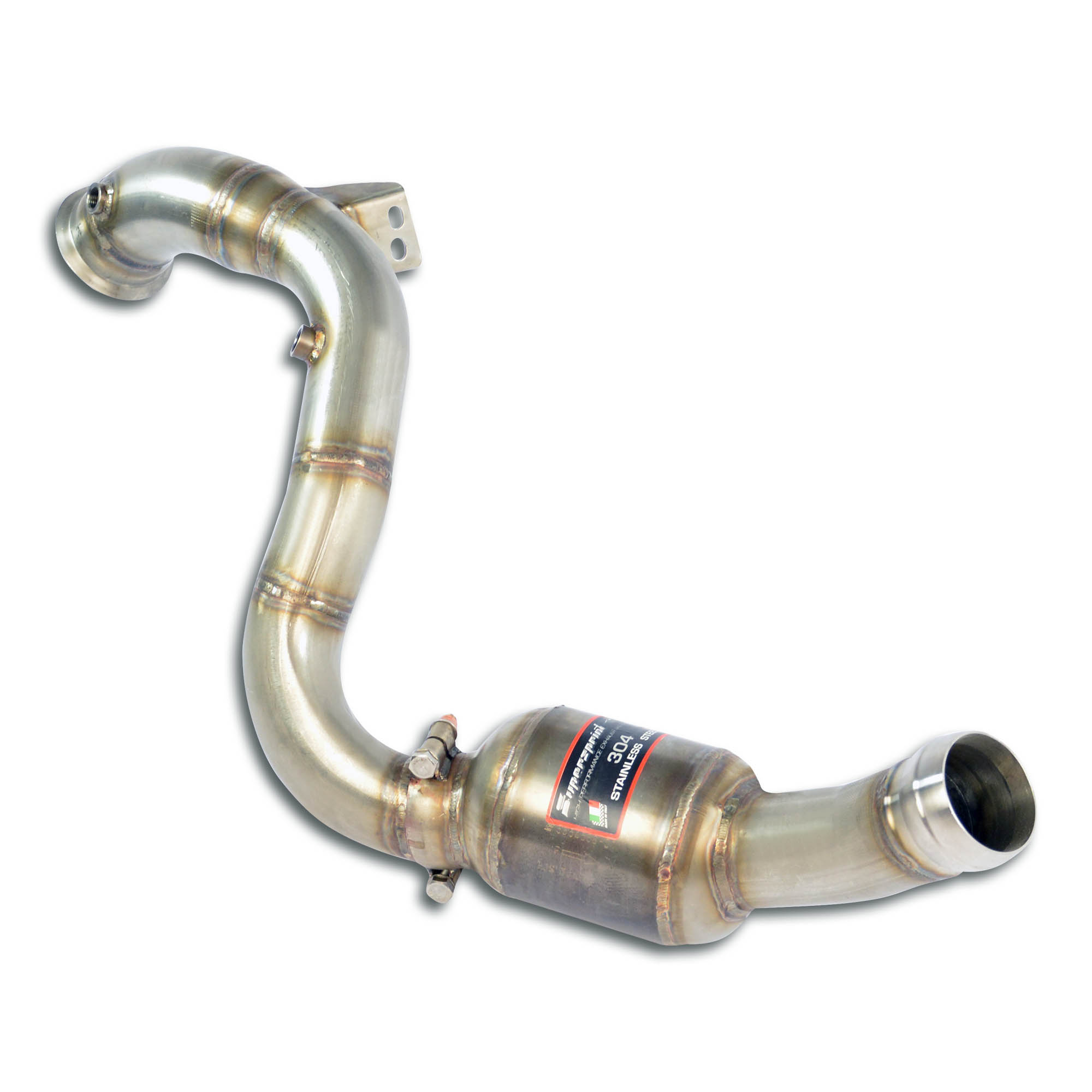 Downpipe Left + Metallic catalytic converter Deletes the primary catalytic (RHD - LHD)