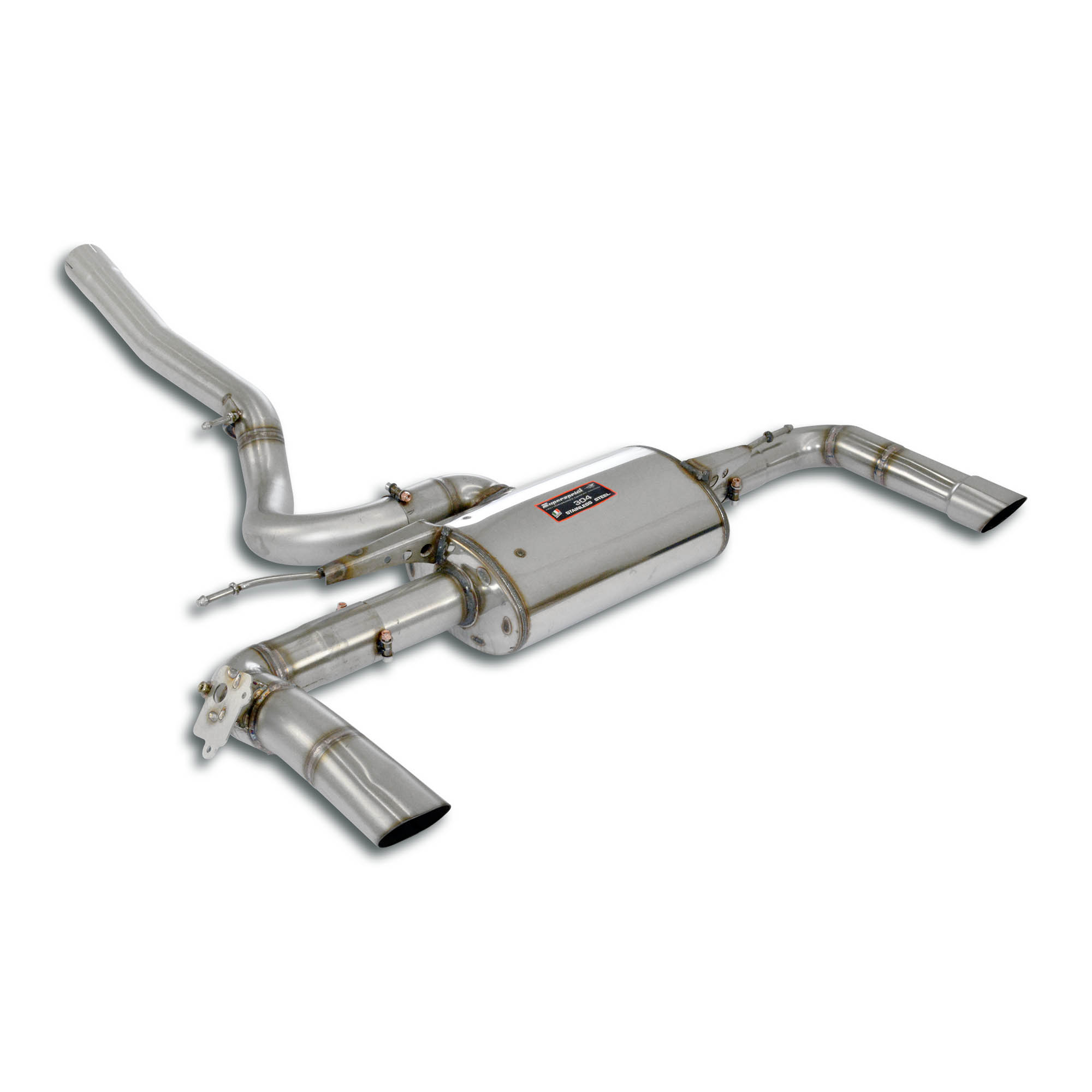 Rear exhaust right - left with valve 