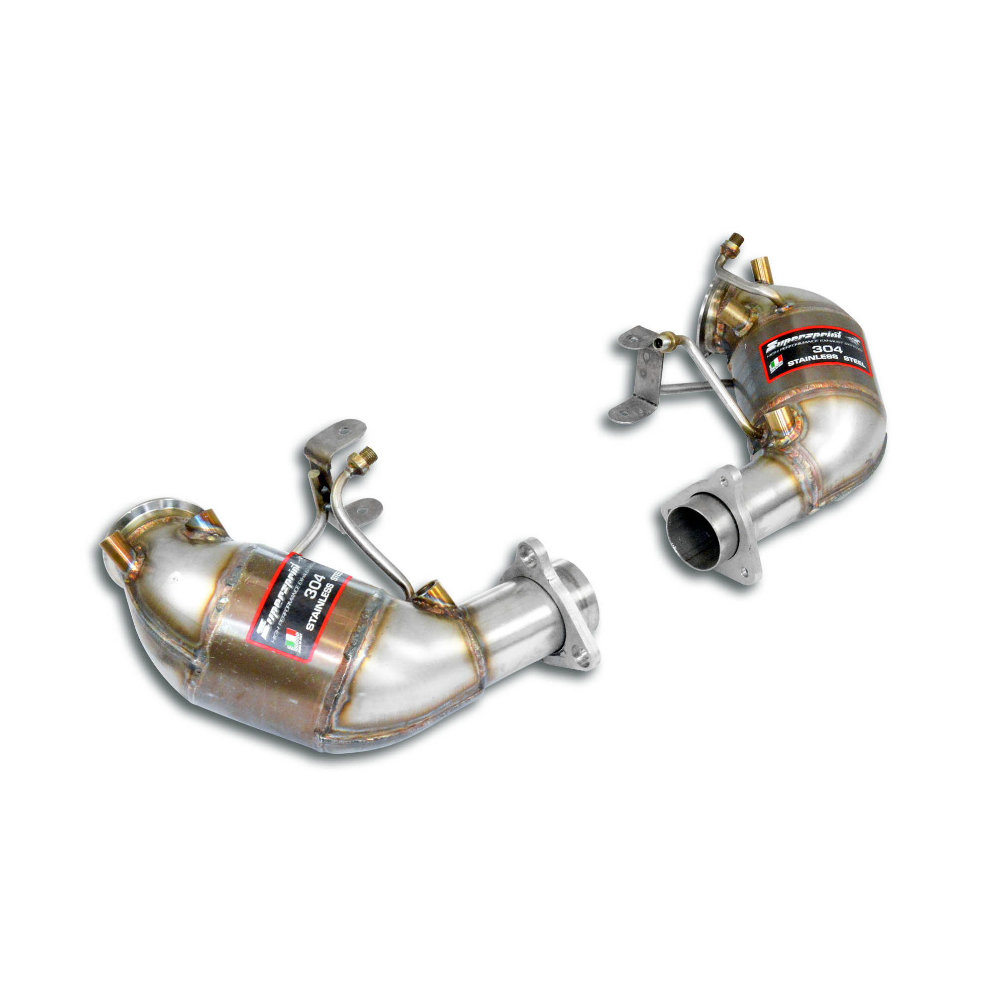 Front Metallic catalytic converter Right - Left 100 CPSI   