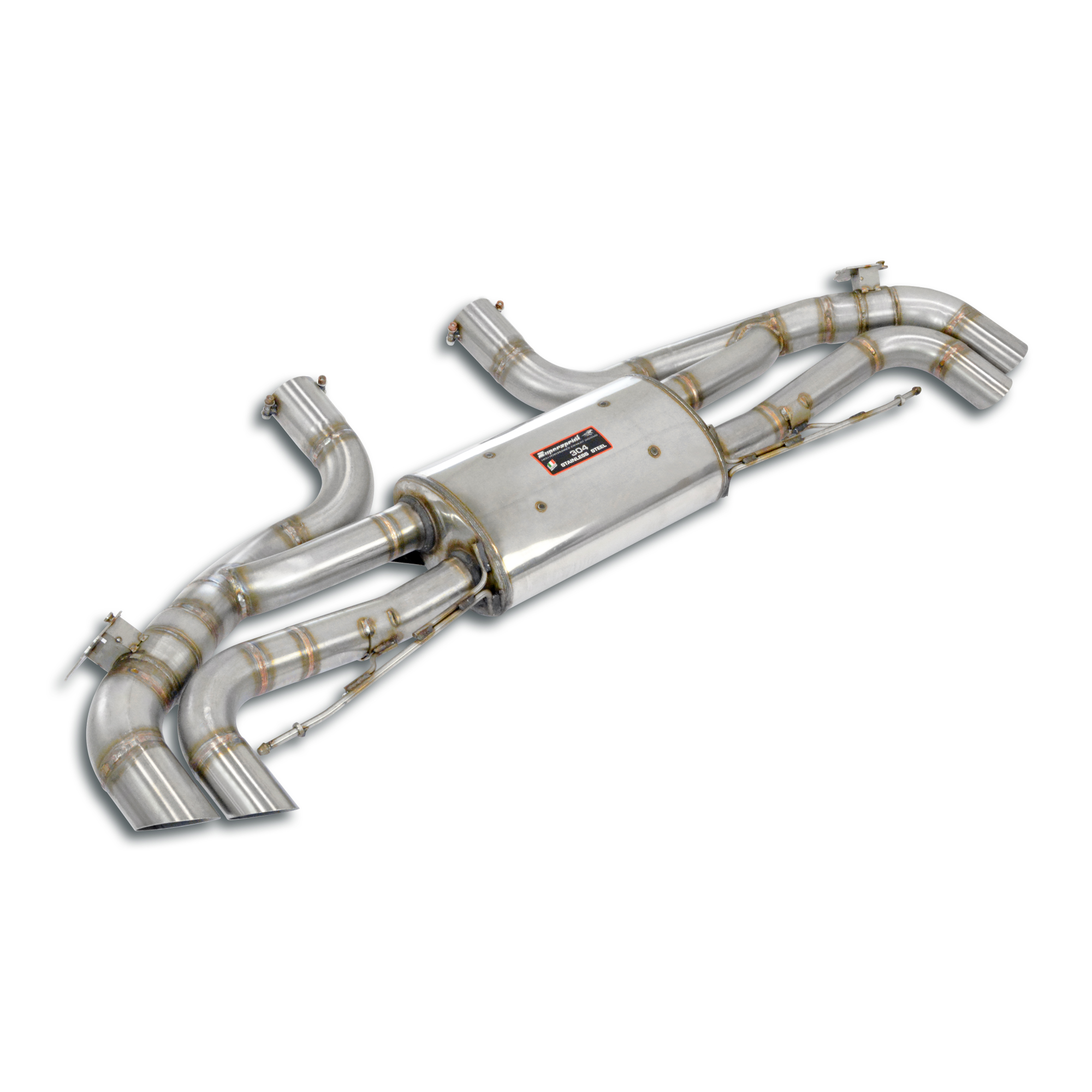 Rear exhaust right - left with valve 
