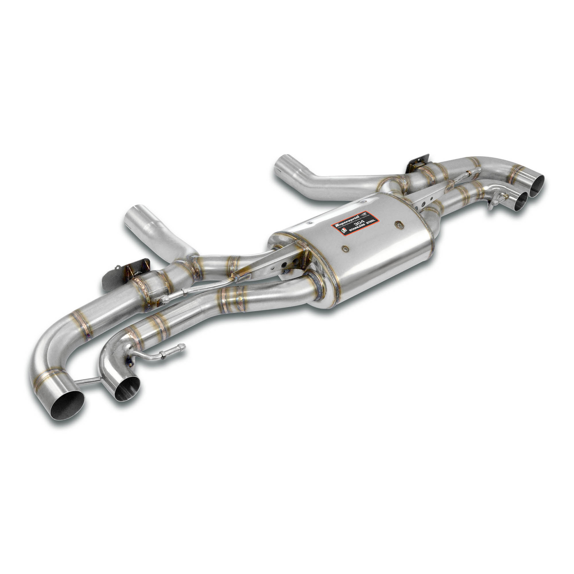 Rear exhaust right - left with valve