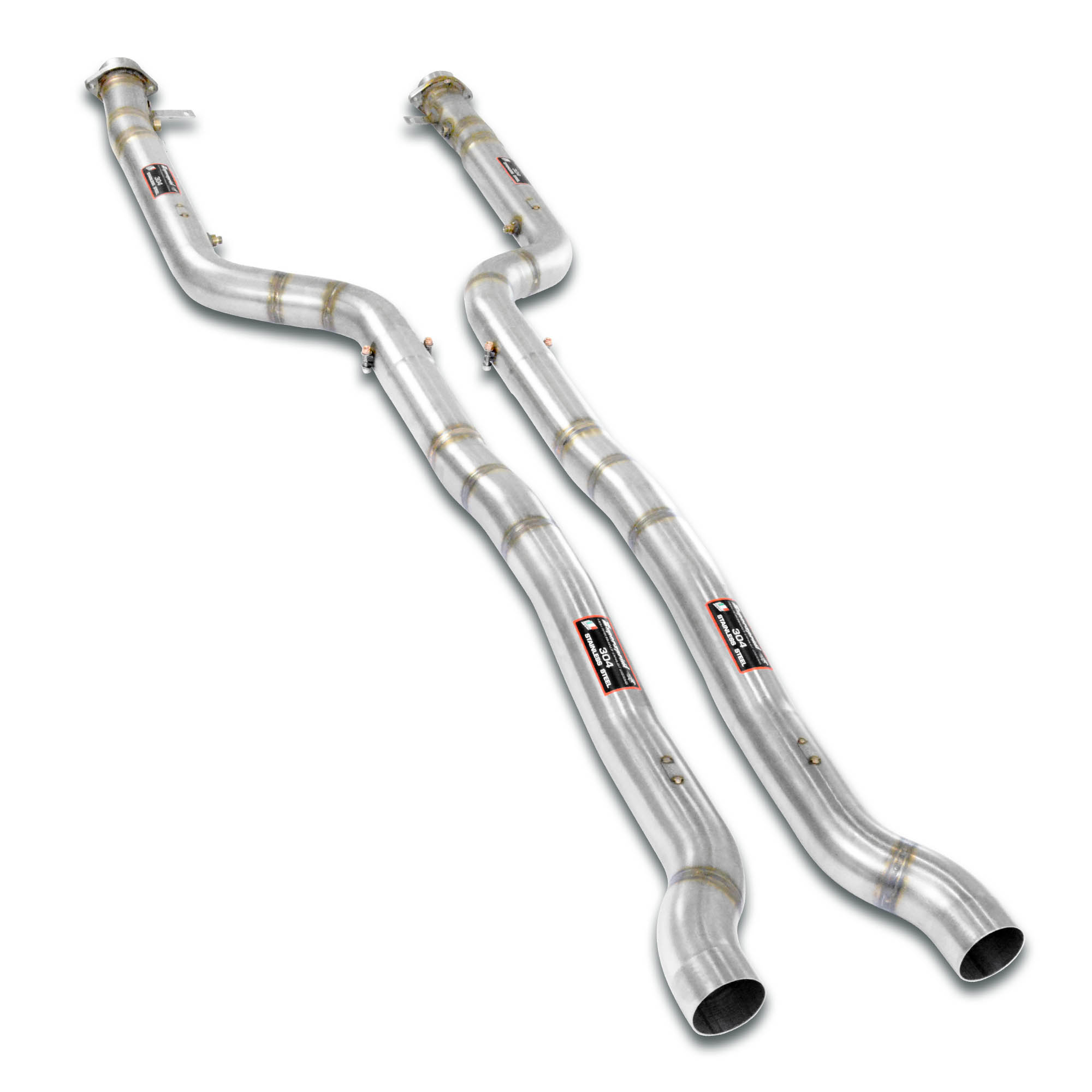 Front pipes right - left Deletes tertiary catalytics and OPF