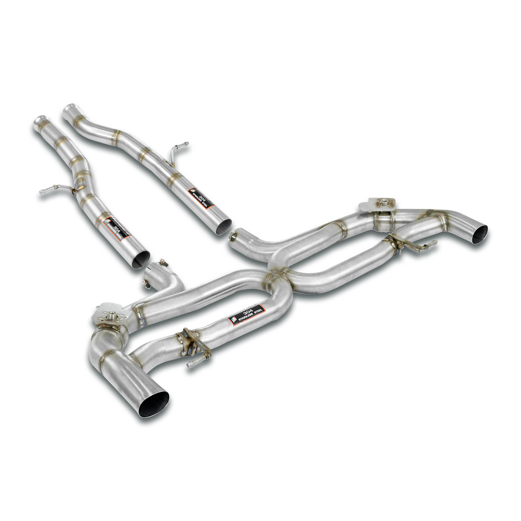X-Pipe Rear exhaust with valves