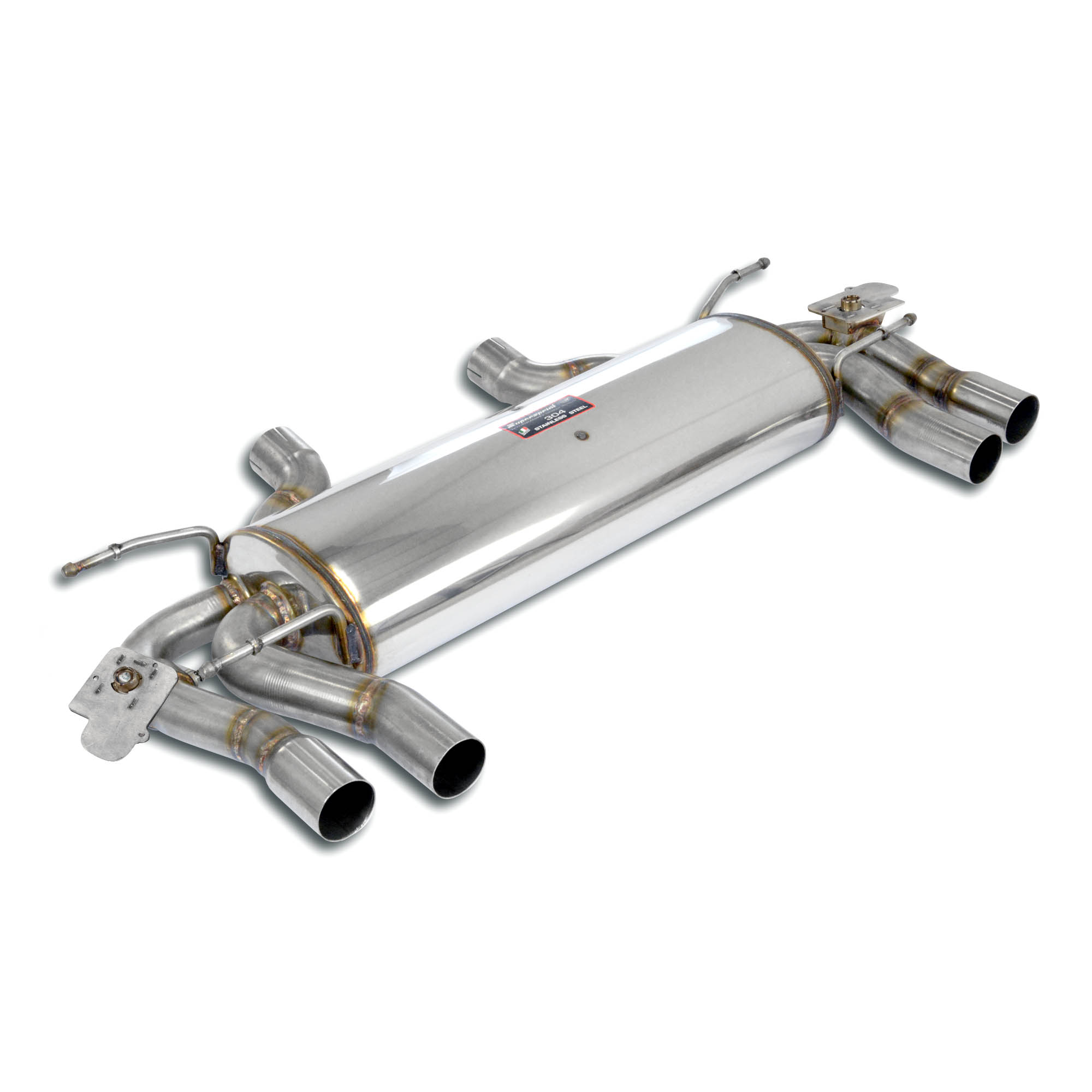 Rear exhaust Touring right - left with dual valve (Electric)
