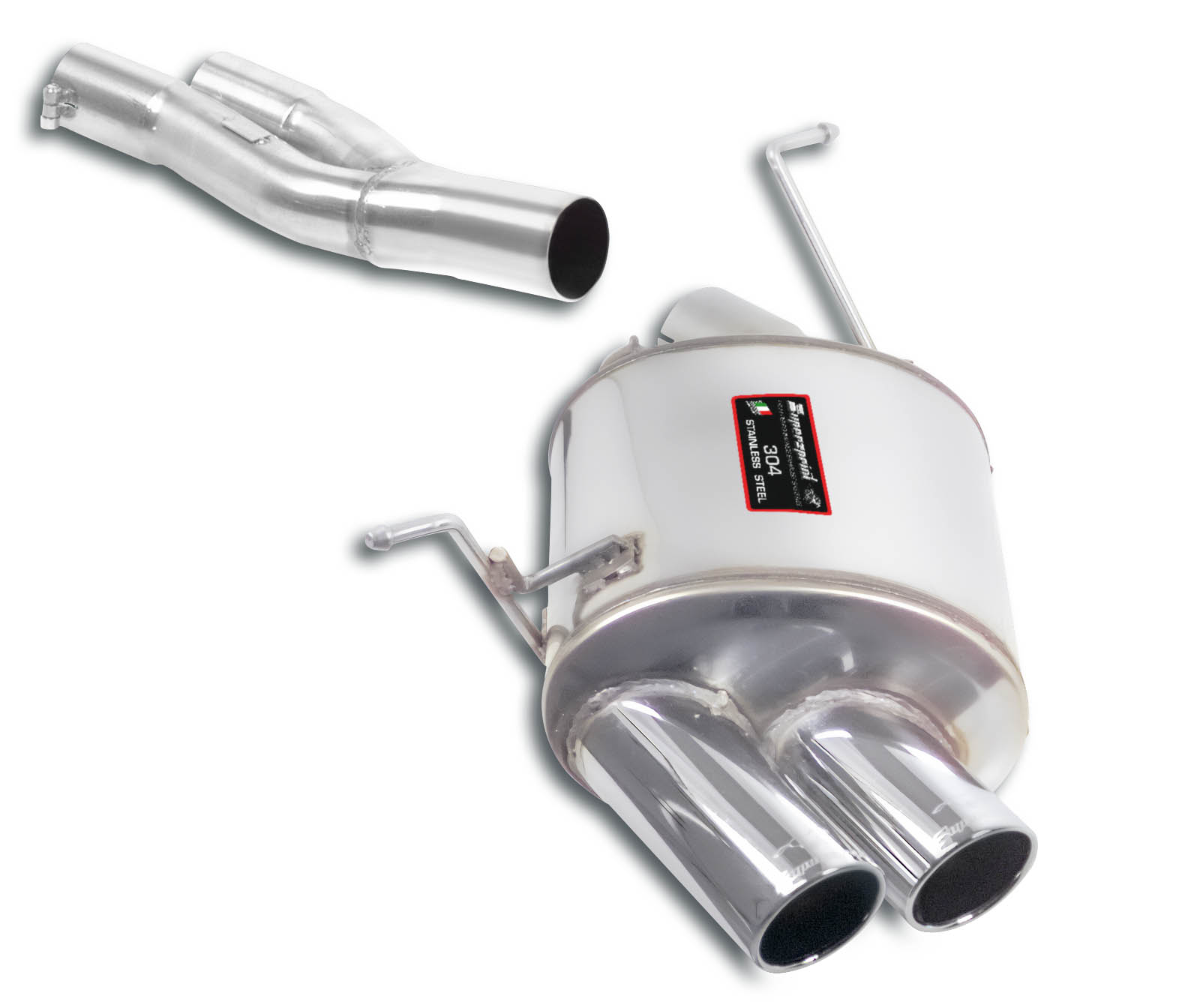 Tube de liaison + silencieux arrière OO 80 Power Loop