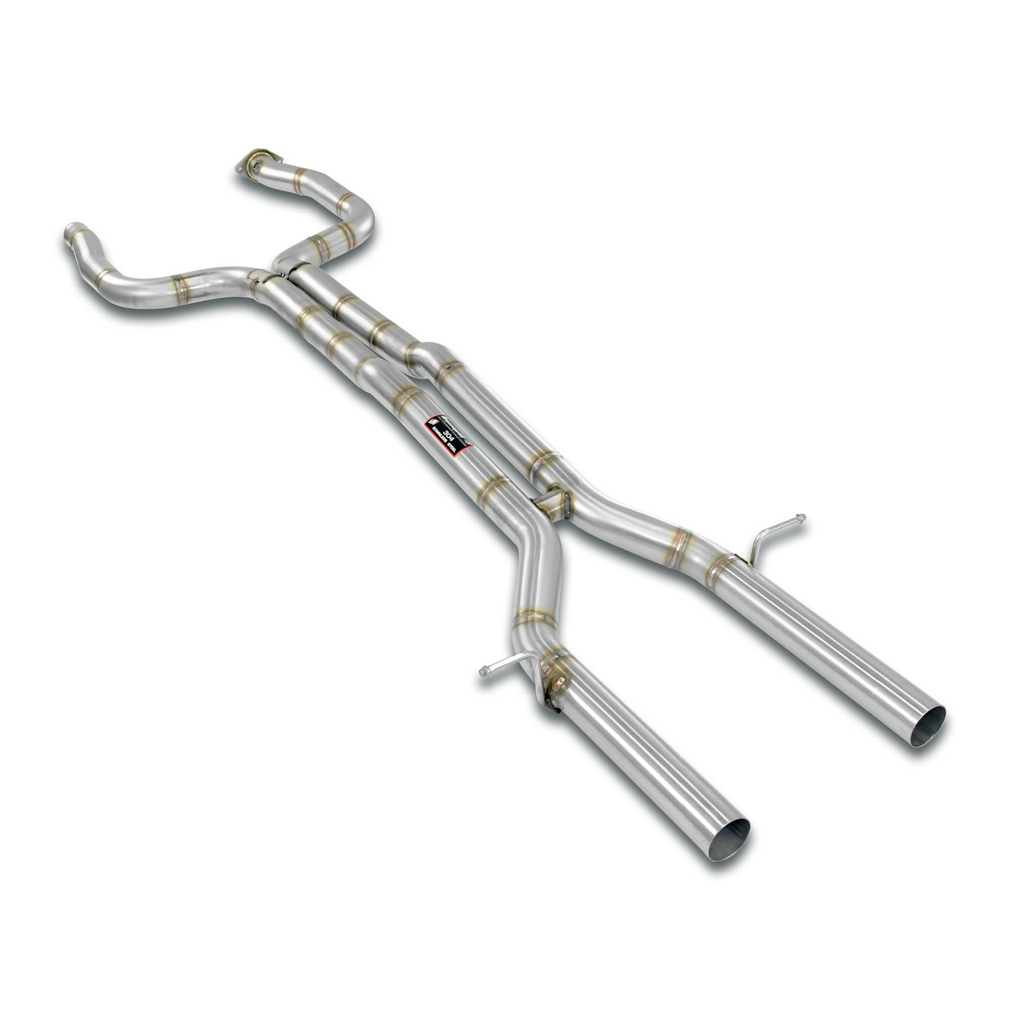 Front pipe + mid section right left (Deletes the secondary catalytic)  
