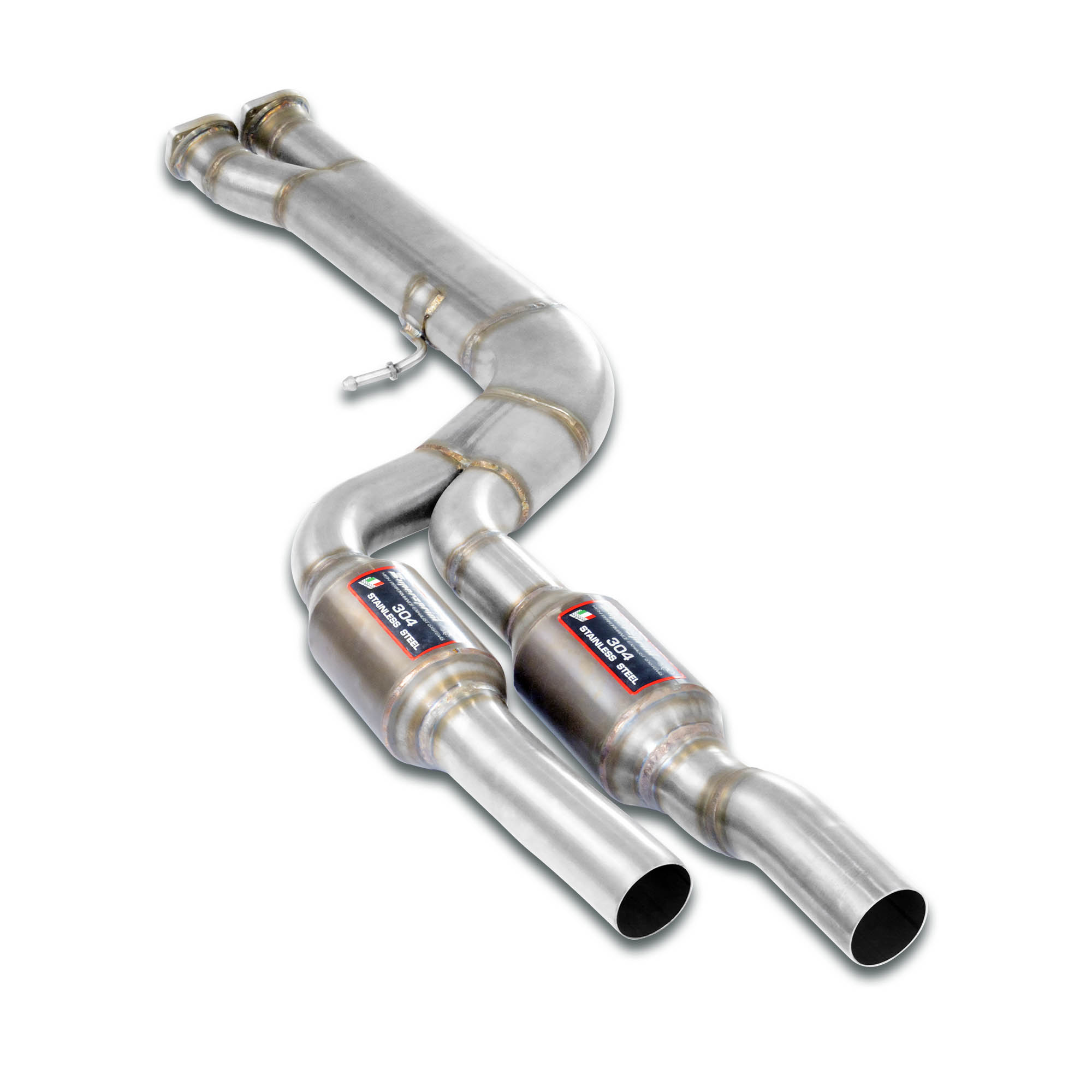 Scarico anteriore con catalizzatore metallico  