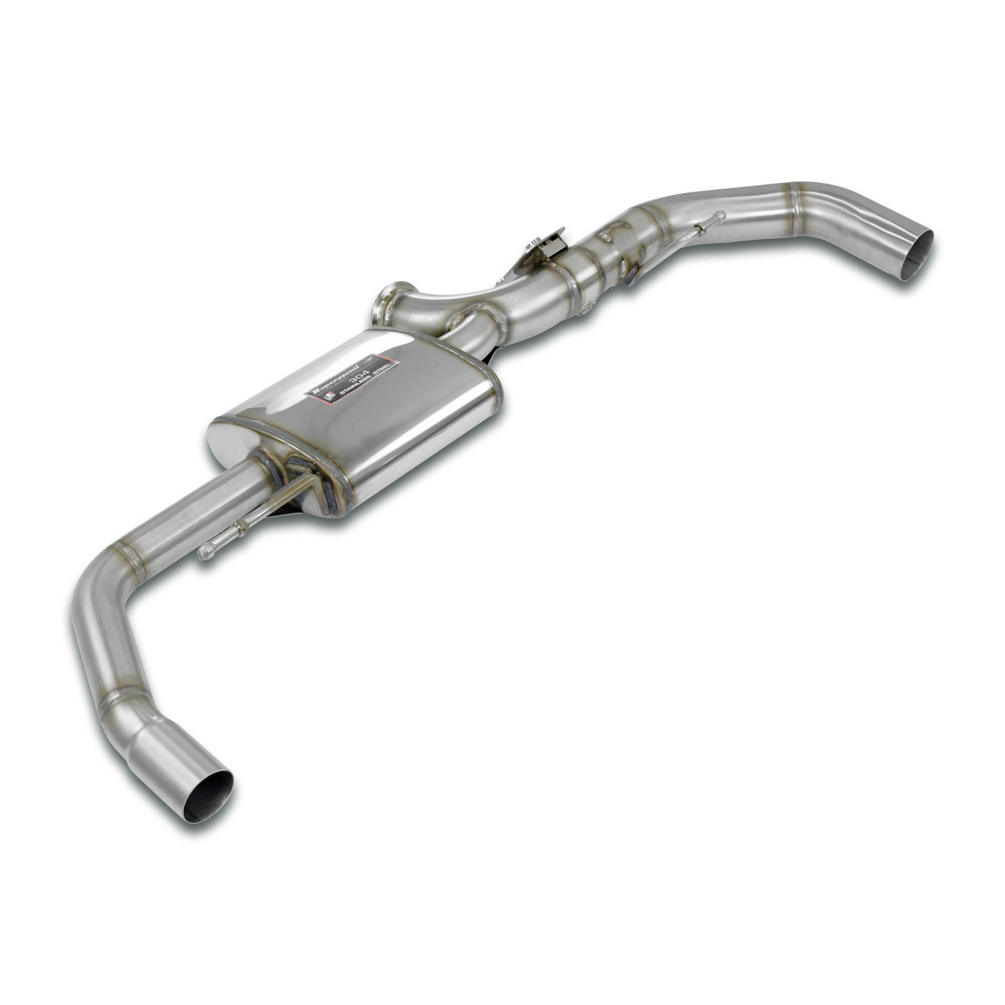 Dual Sound rear muffler right, with valve