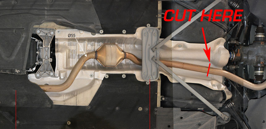 Front exhaust