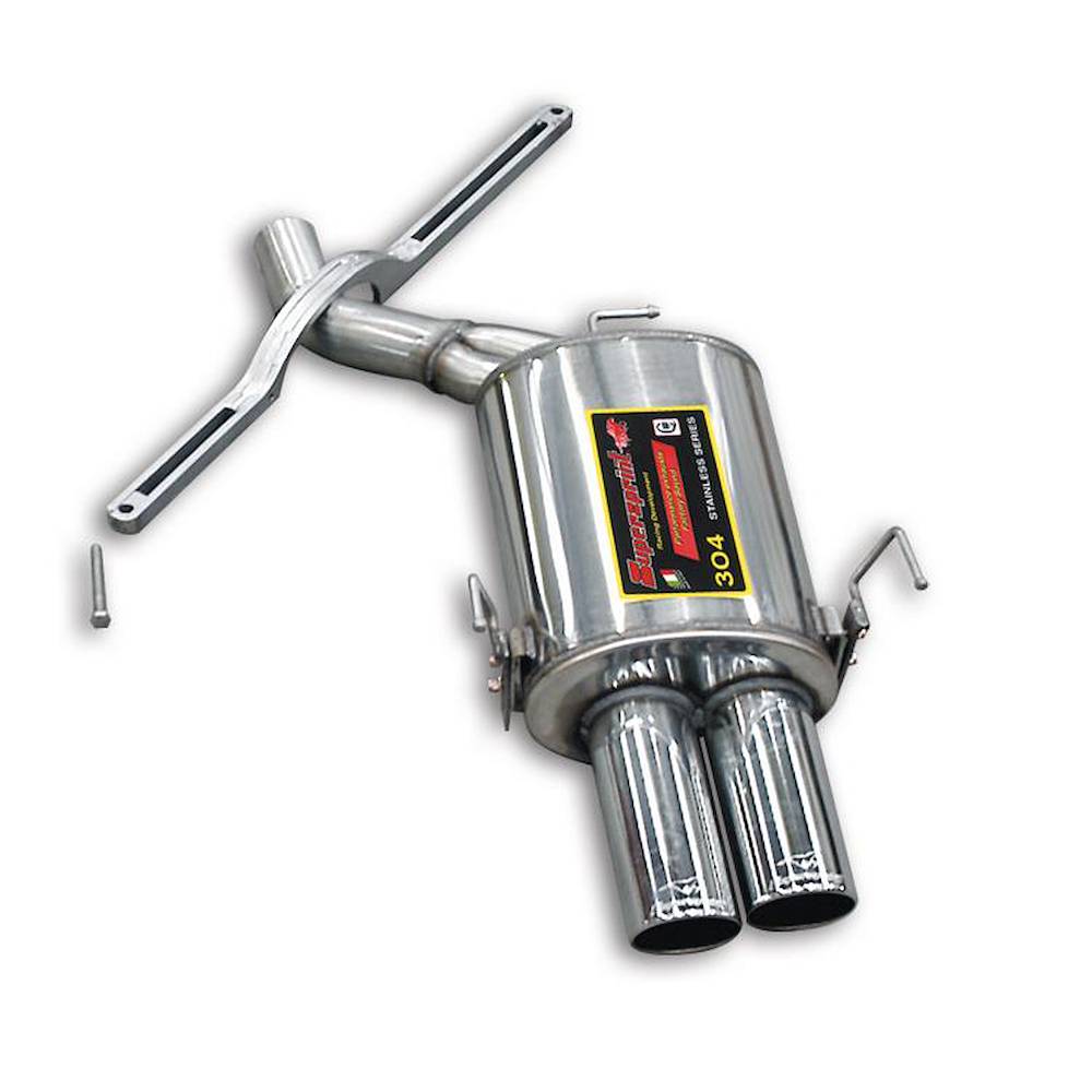 Rear exhaust Right OO90 (Race Tips) Heavy duty chassis bar included