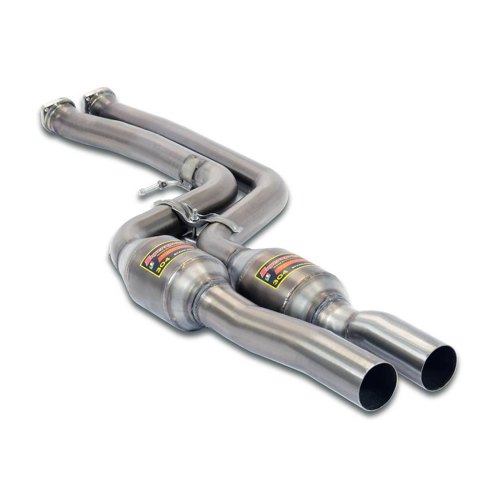 Front exhaust with  Metallic catalytic converter Right + Left 100CPSI