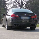 BMW M5 F10 SOUND with catless downpipe (decat) Supersprint 986711