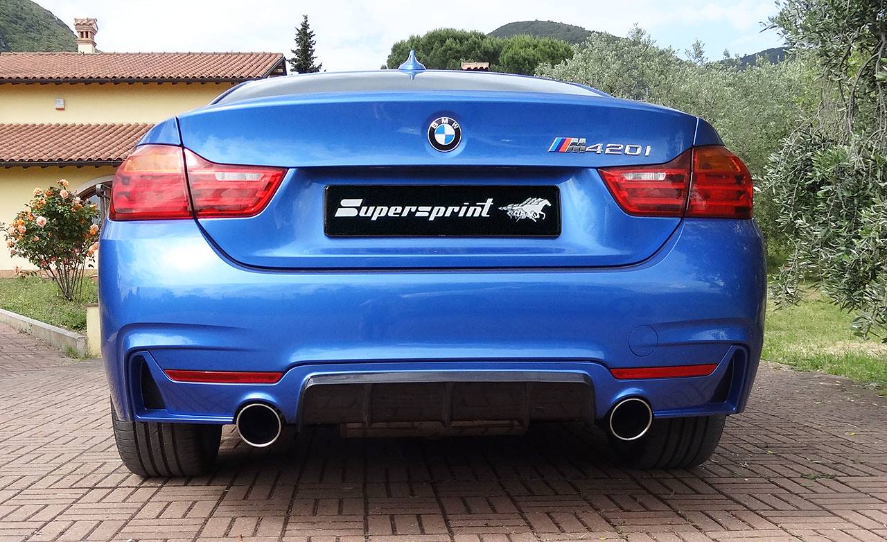 Connecting pipe + rear exhaust Right O100 - Left O100