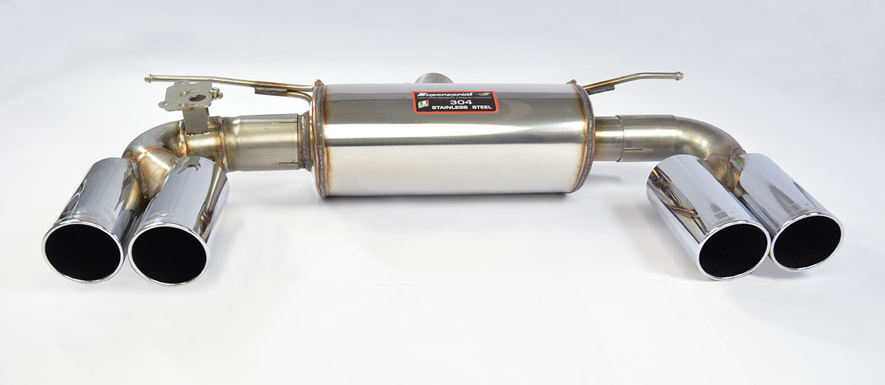 Silencieux arrière OO80 Droite + OO80 Gauche avec valve