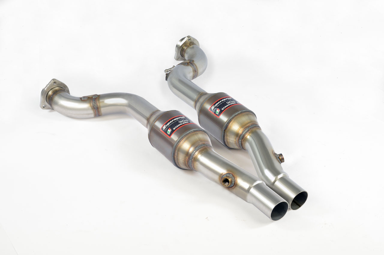 Tube avant avec catalyseur métallique Droit