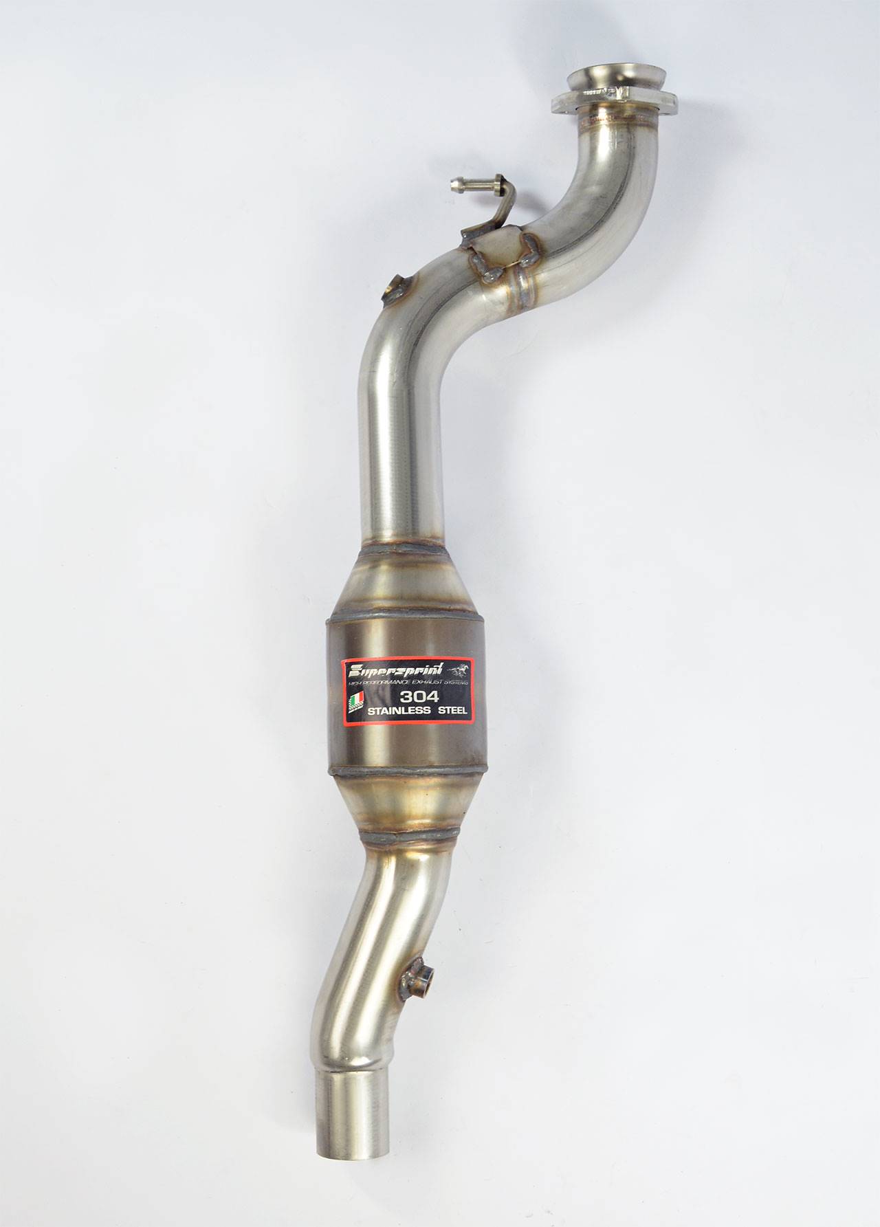 Tube avant avec catalyseur métallique Droit