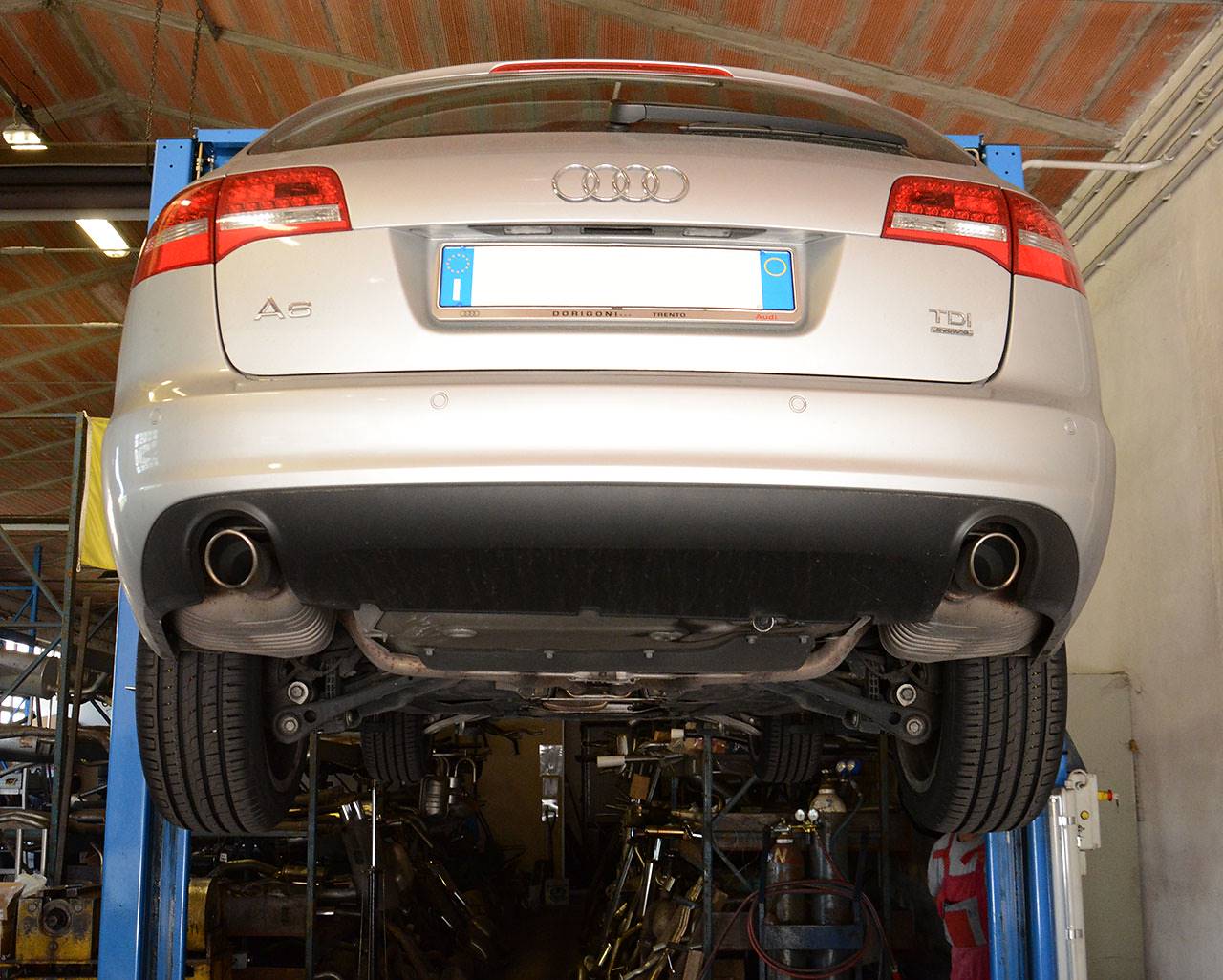 Rear pipe Left O100 (Muffler delete)
